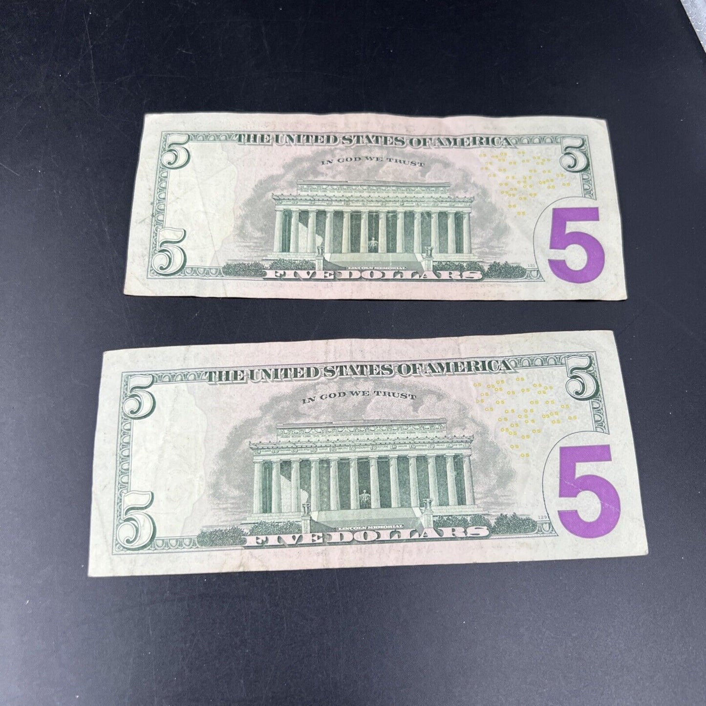 Lot of 2 2013 * Star $5 FRN Federal Reserve Notes Circulated #600