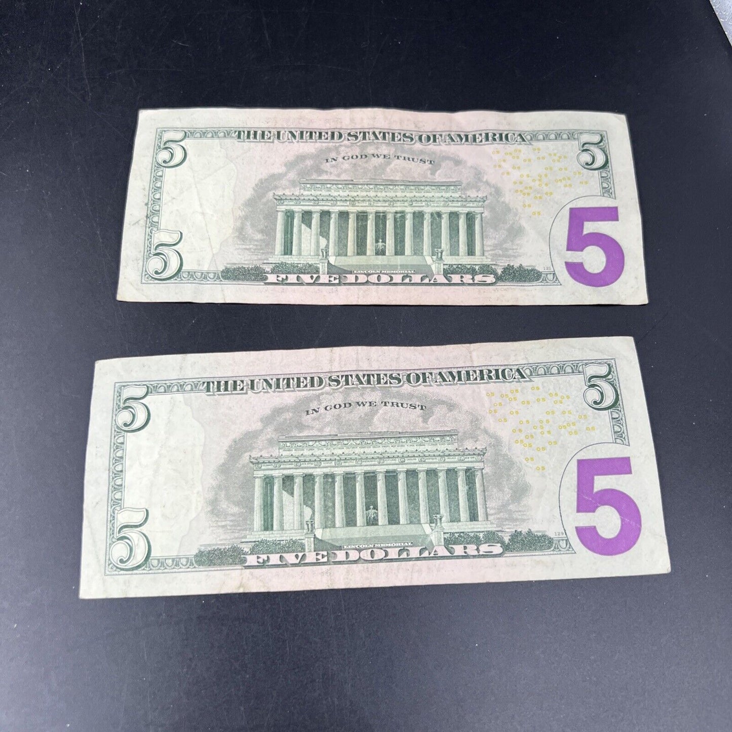 Lot of 2 2013 * Star $5 FRN Federal Reserve Notes Circulated #600