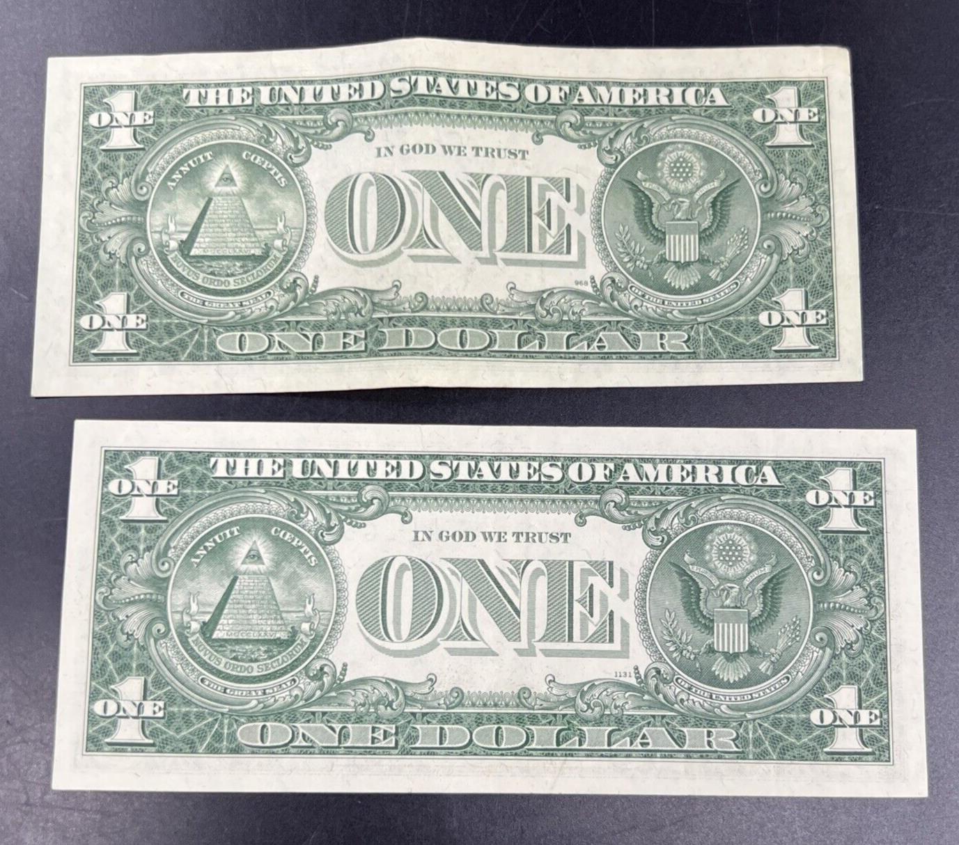 2 Note Set 1963 A & 1963 B Fowler & Barr FRN $1 One Dollar Bills VF Circ #46I