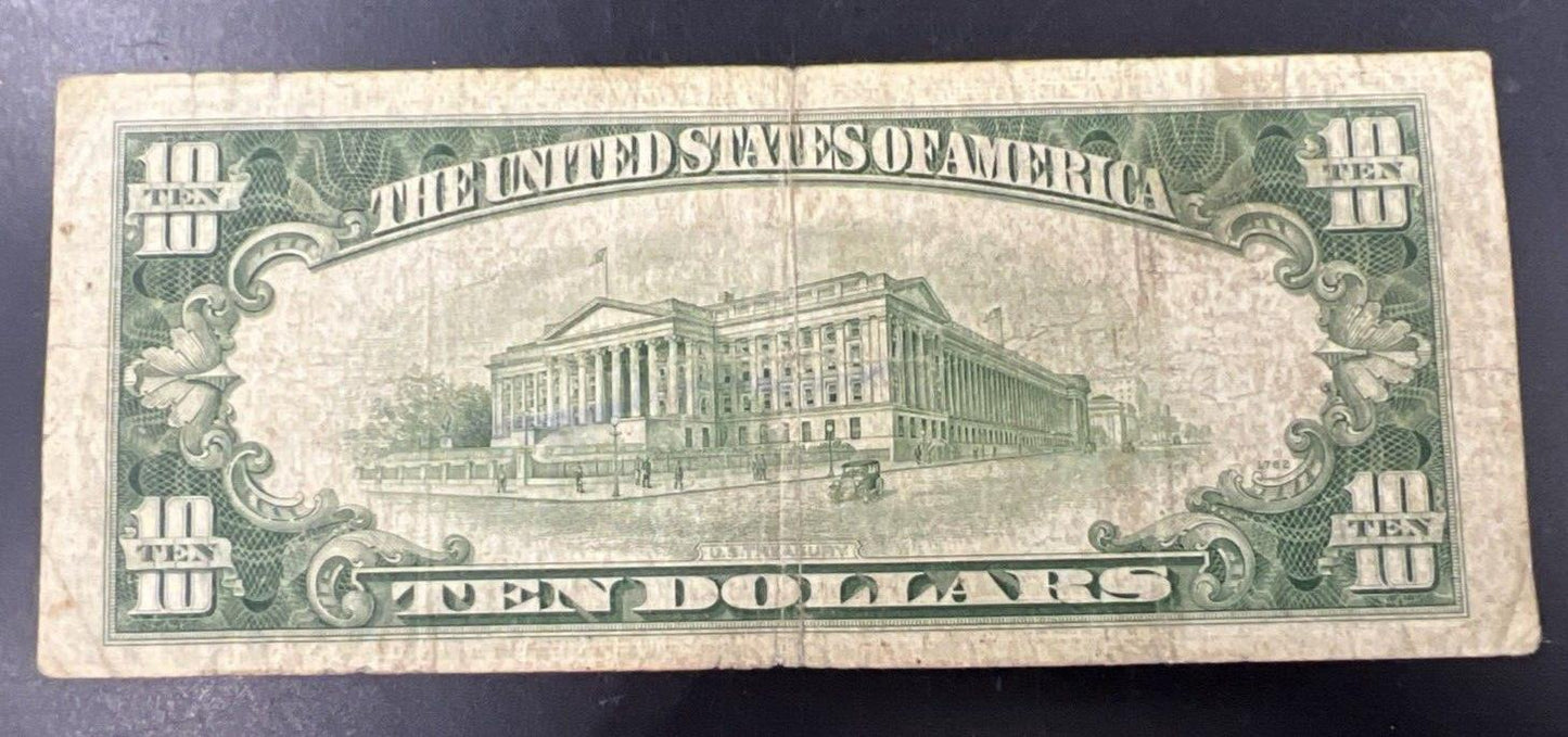 1950 C $10 NYC New York FRN Federal Reserve Note Fine Cull Circulated
