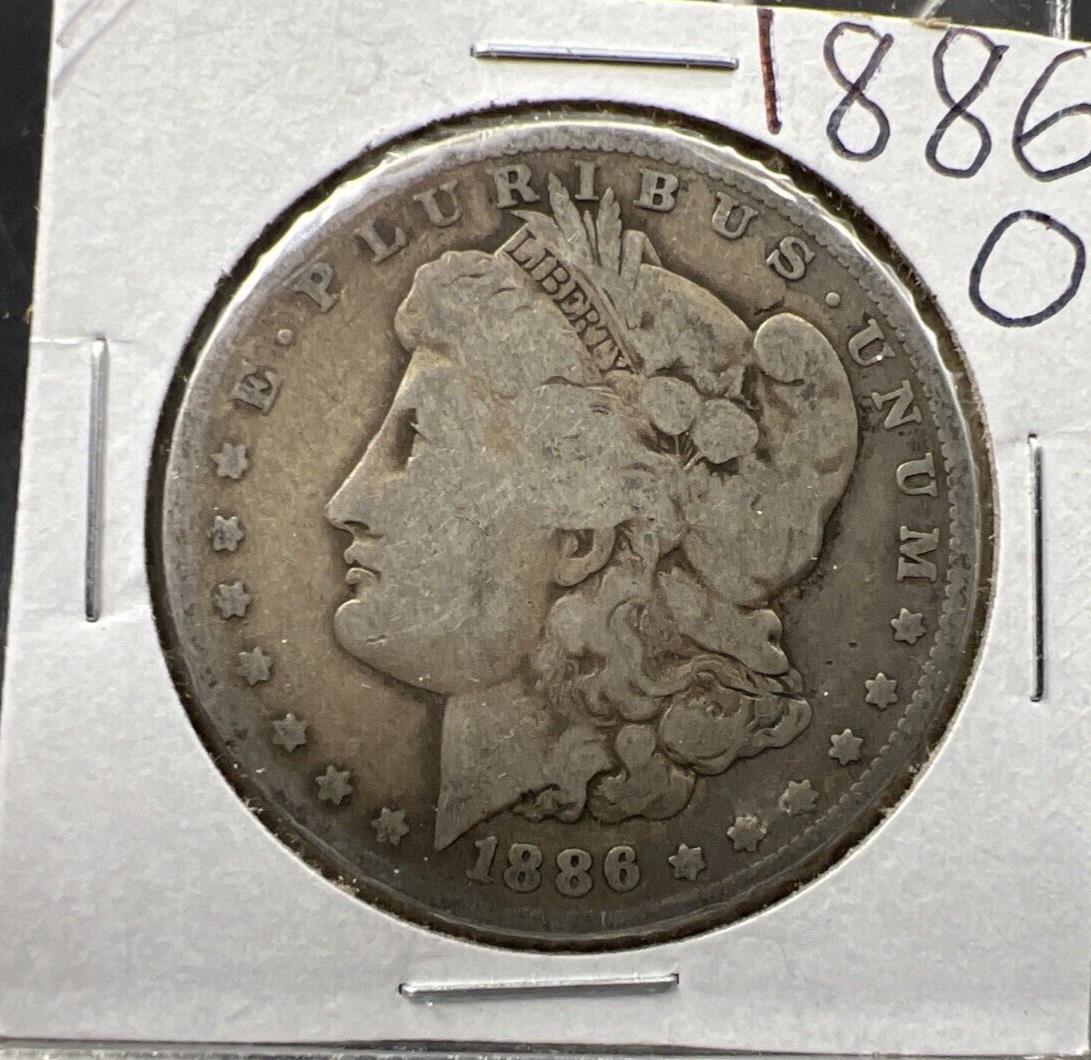 1886 O Morgan Silver Dollar Coin Good Circ