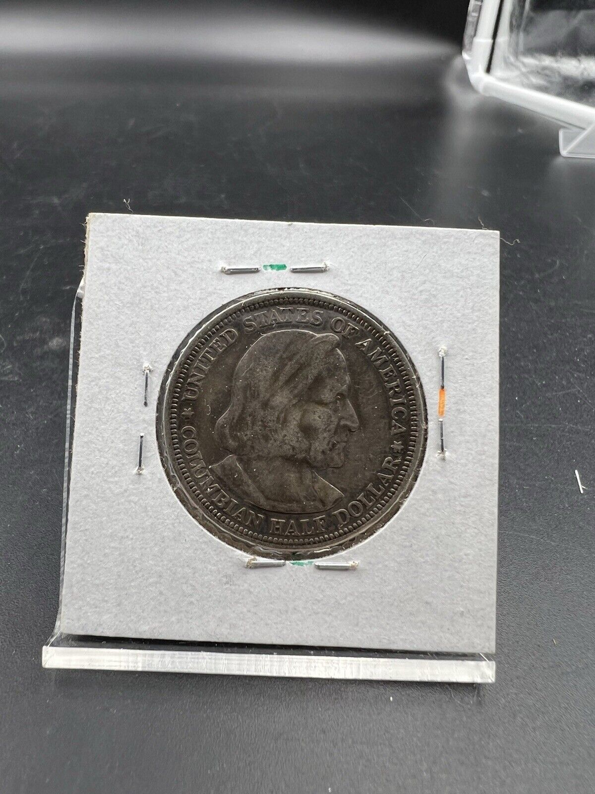 1892 Columbian Silver Half Dollar Worlds Fair Coin VF Circulated #B