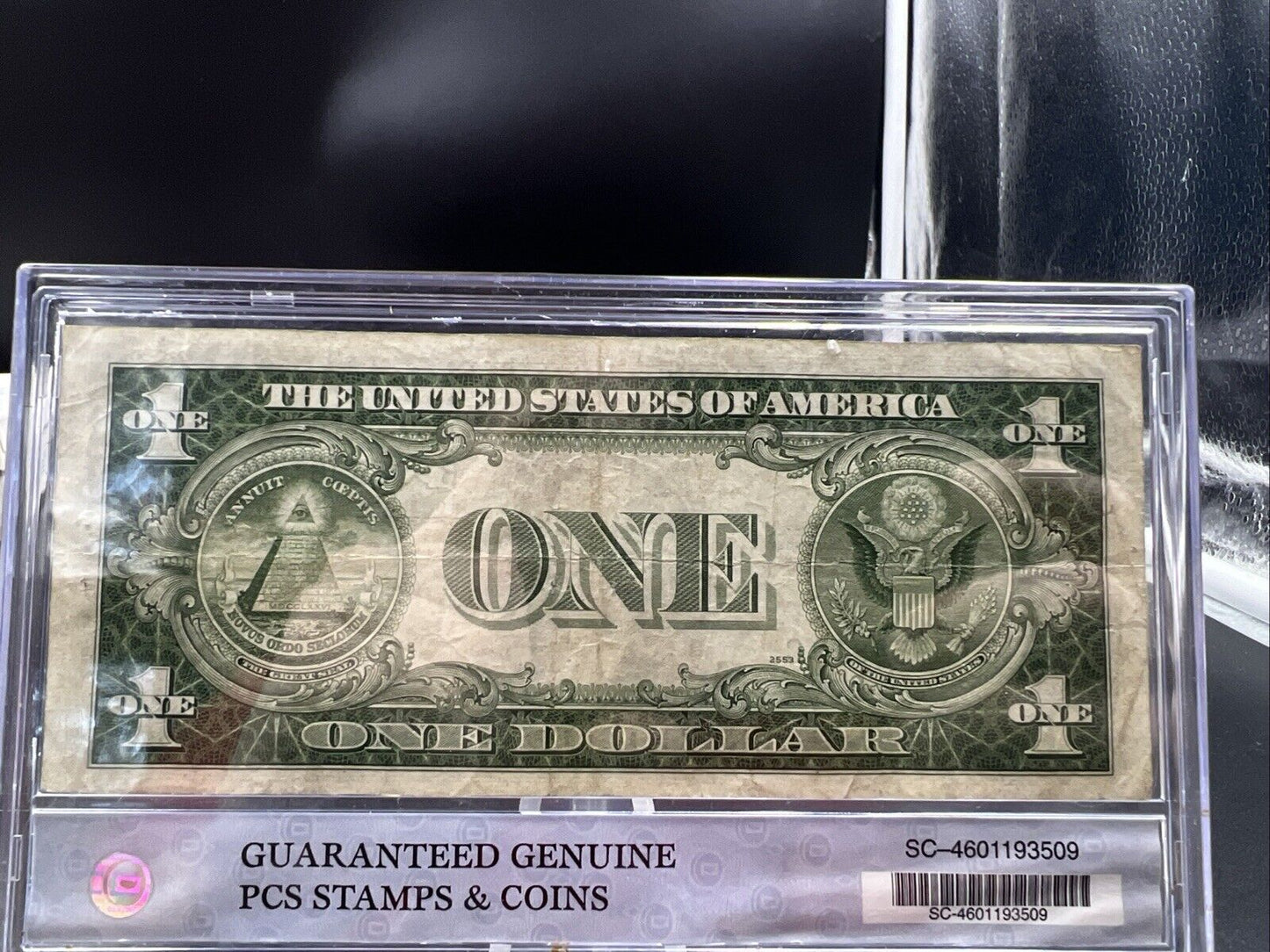 1935 $1 North Africa Emergency Issue Silver Certificate Fine Circ Neat Serial #