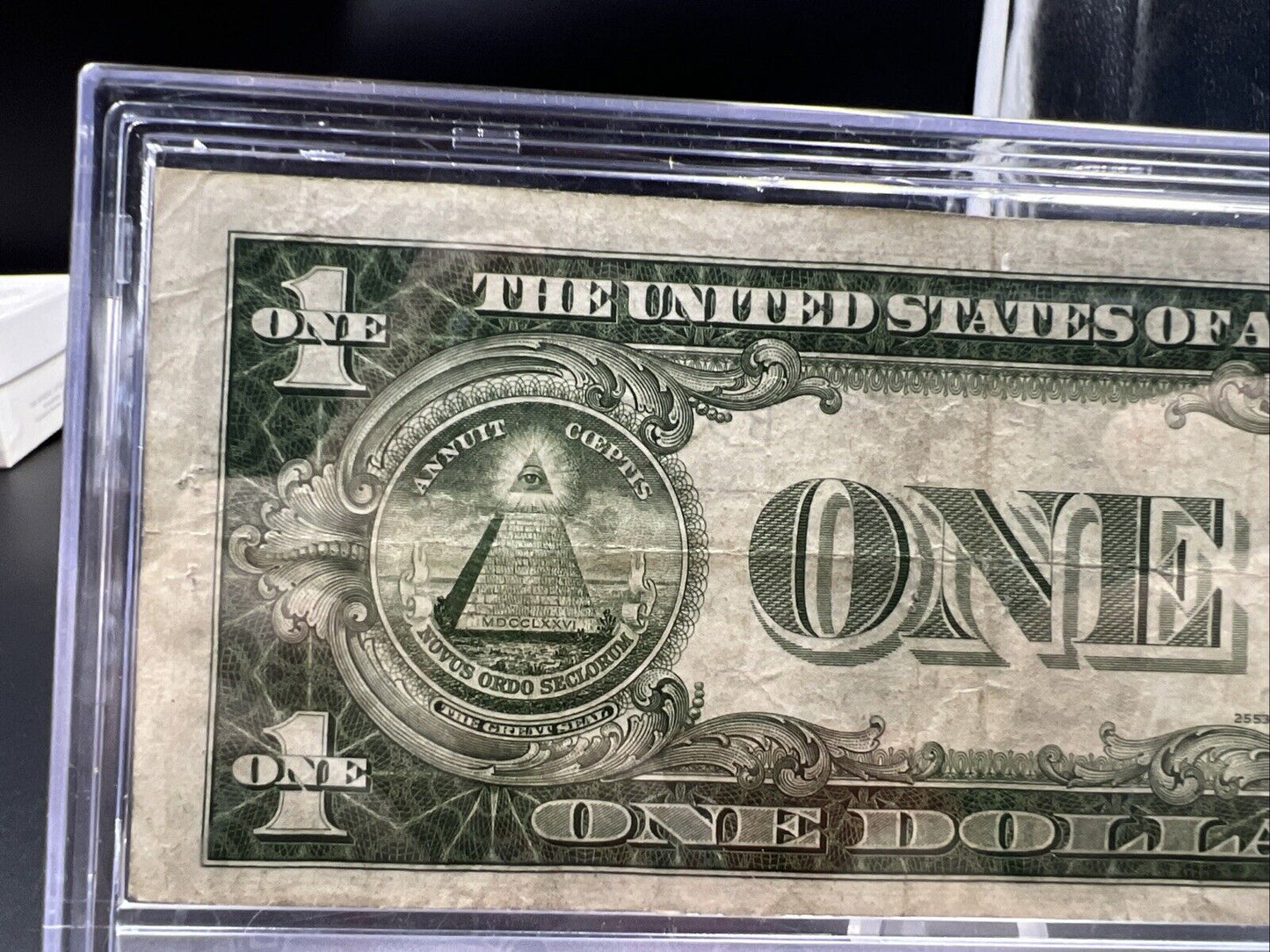 1935 $1 North Africa Emergency Issue Silver Certificate Fine Circ Neat Serial #