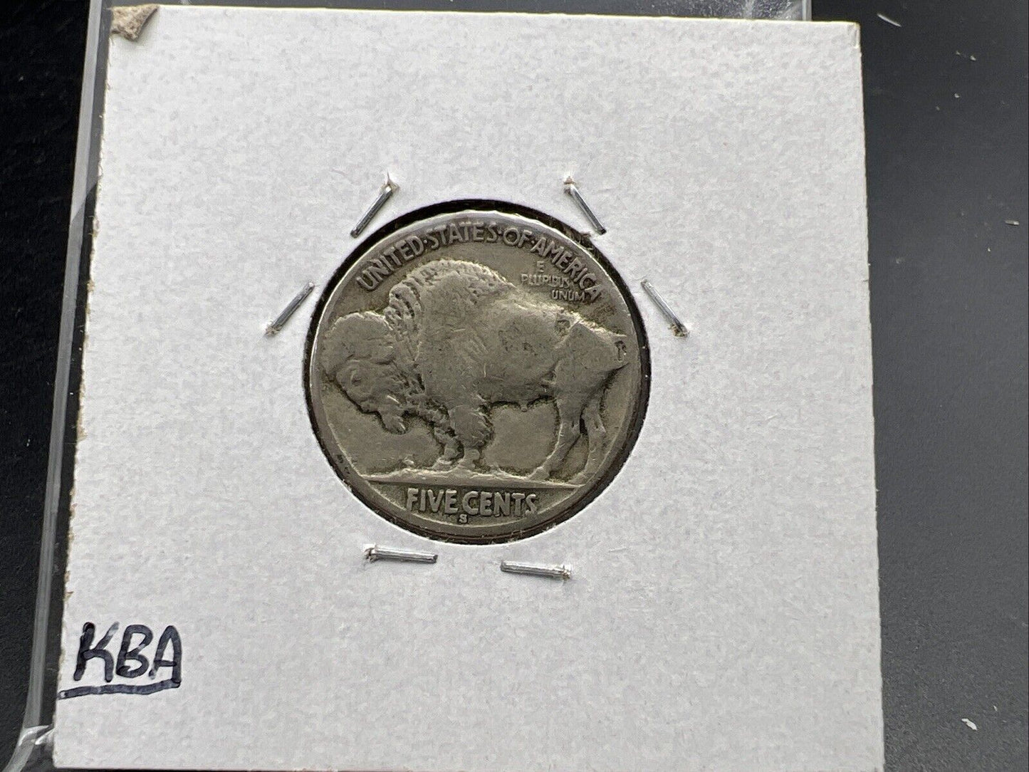 1917 S 5c Buffalo Nickel Coin FS-401 Two Feathers Variety CH VG / Fine Circ