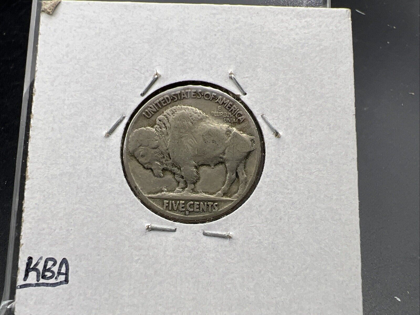 1917 S 5c Buffalo Nickel Coin FS-401 Two Feathers Variety CH VG / Fine Circ