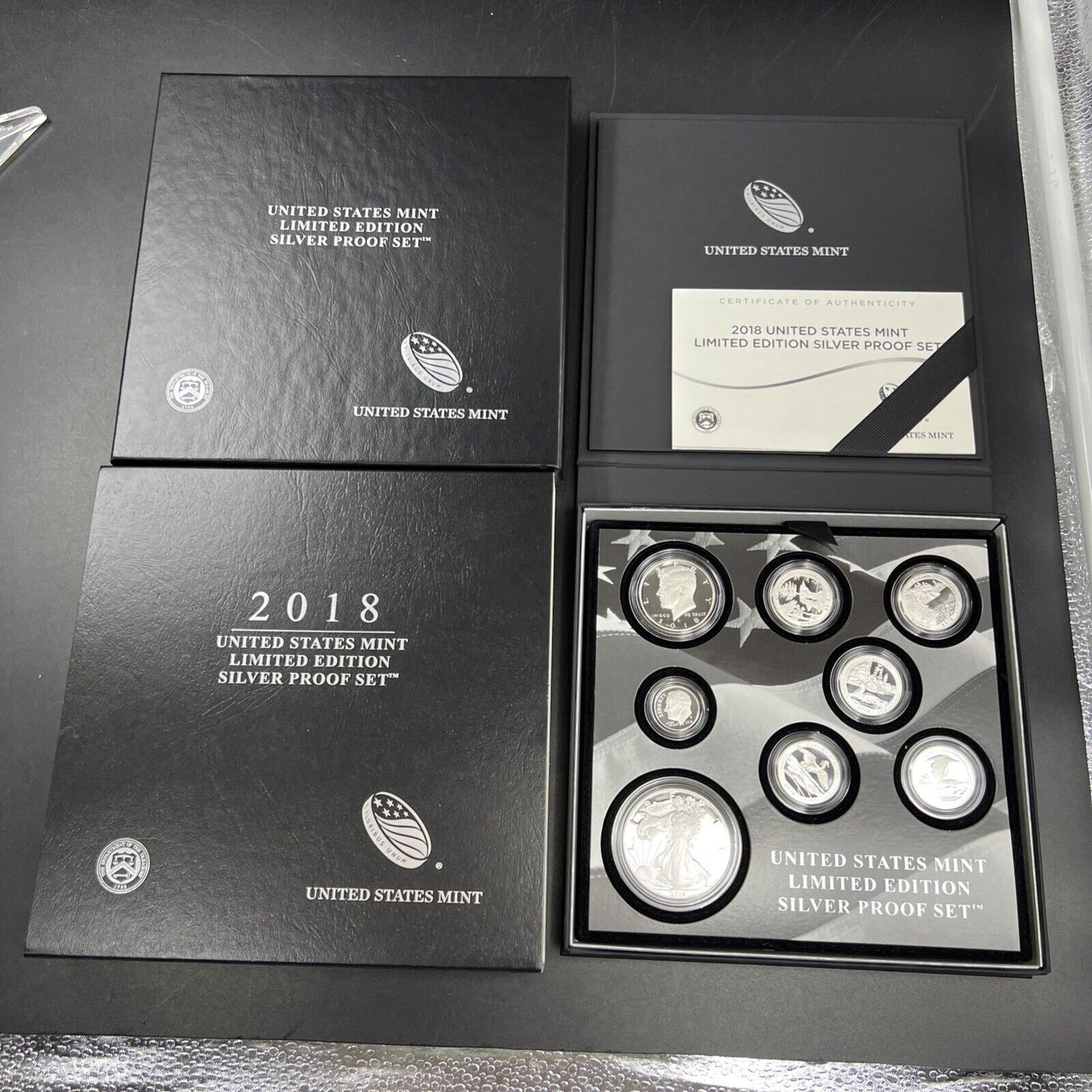 2018 United States Mint Limited Edition Silver Eagle Proof Set w/ Box & COA #A