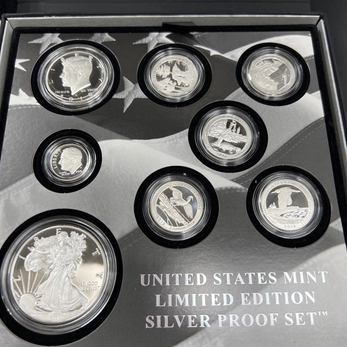 2018 United States Mint Limited Edition Silver Eagle Proof Set w/ Box & COA #A