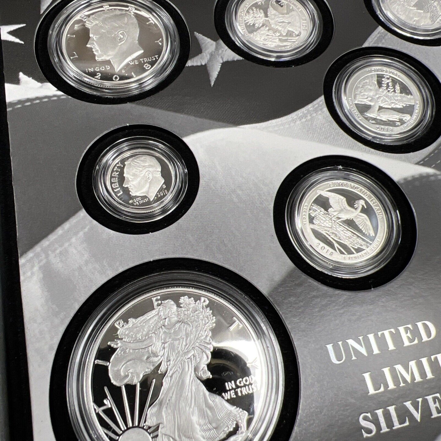 2018 United States Mint Limited Edition Silver Eagle Proof Set w/ Box & COA #A