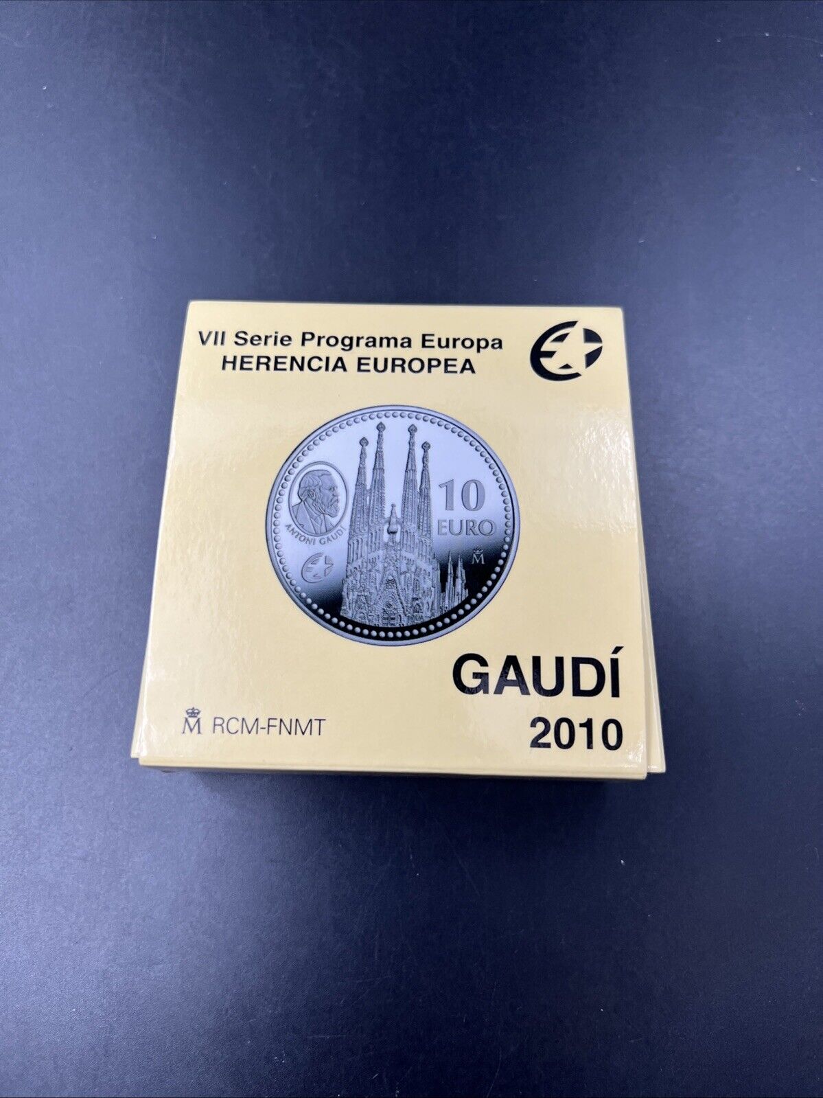 2010 Spain Silver Proof 10 Euro coin Antoni Gaudi in Box w/ COA