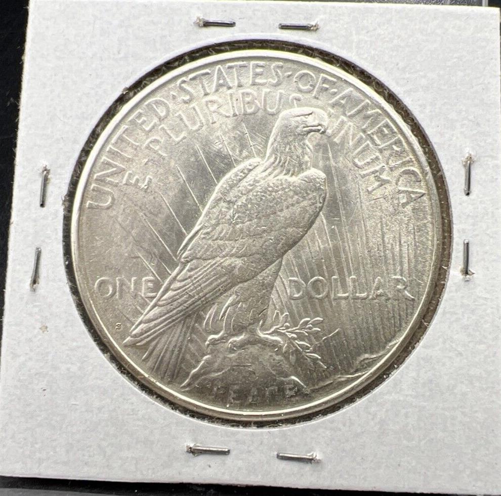 1923 S $1 Peace Silver Dollar Coin BU UNC Uncirculated