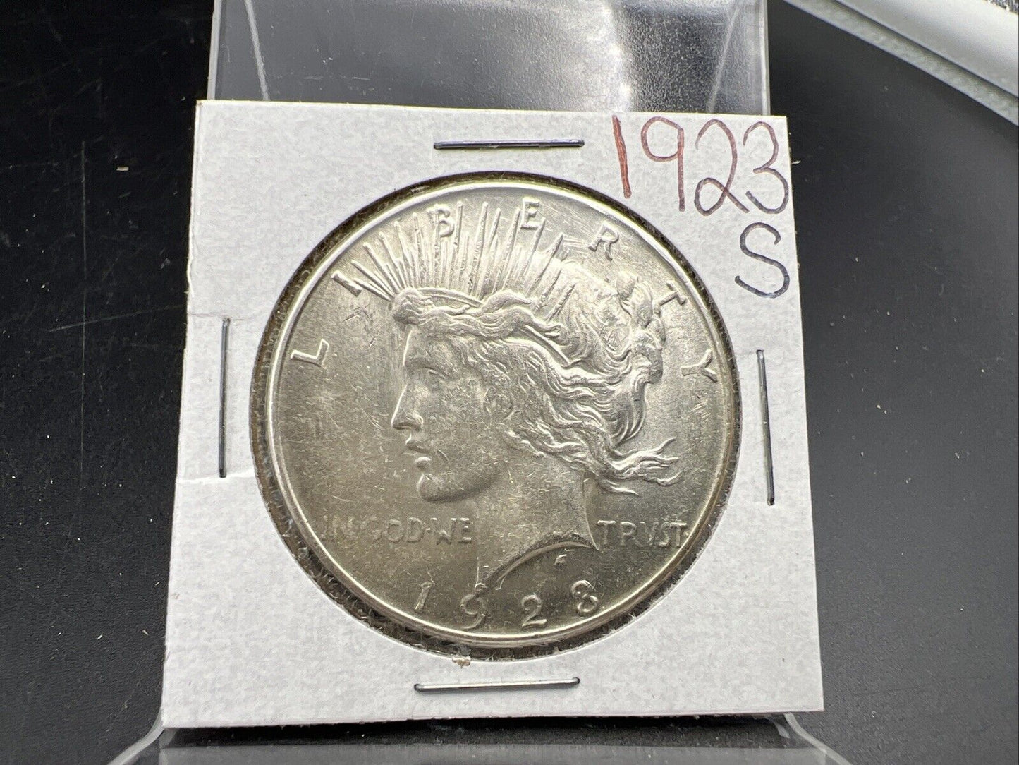 1923 S $1 Peace Silver Dollar Coin BU UNC Uncirculated