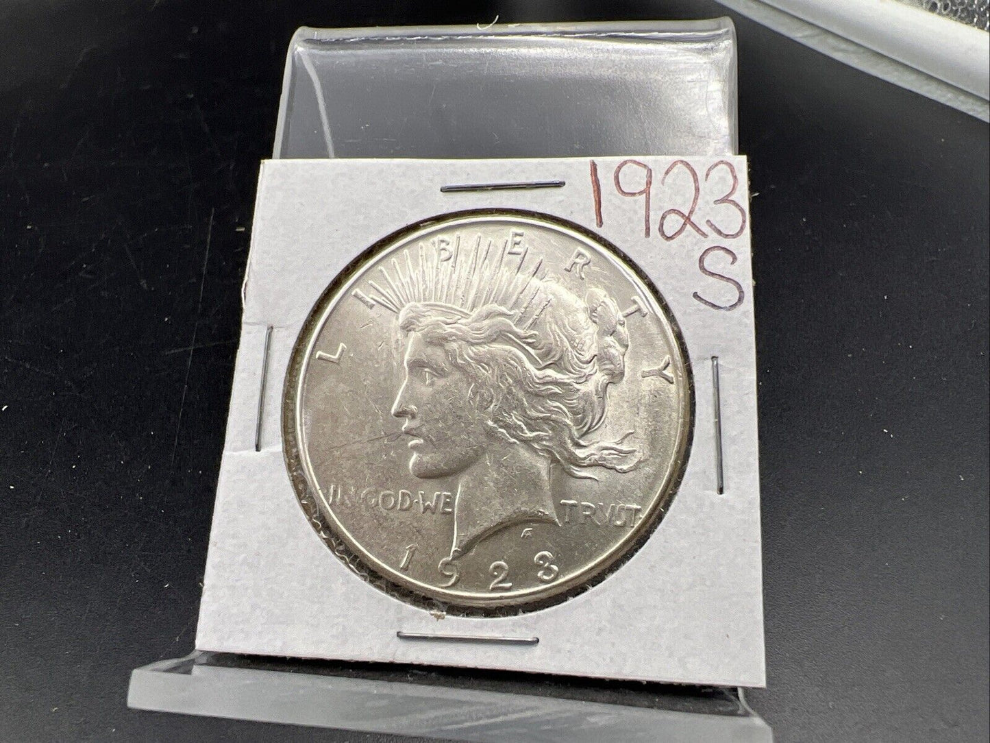 1923 S $1 Peace Silver Dollar Coin BU UNC Uncirculated