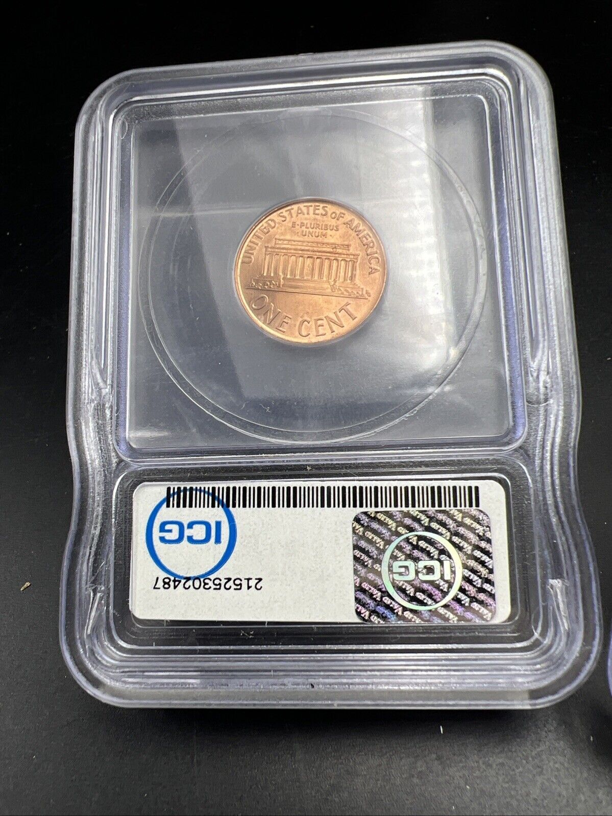 2 Consecutive Serial # 2000 Lincoln Memorial Cent 1c Broadstrike Error ICG BU