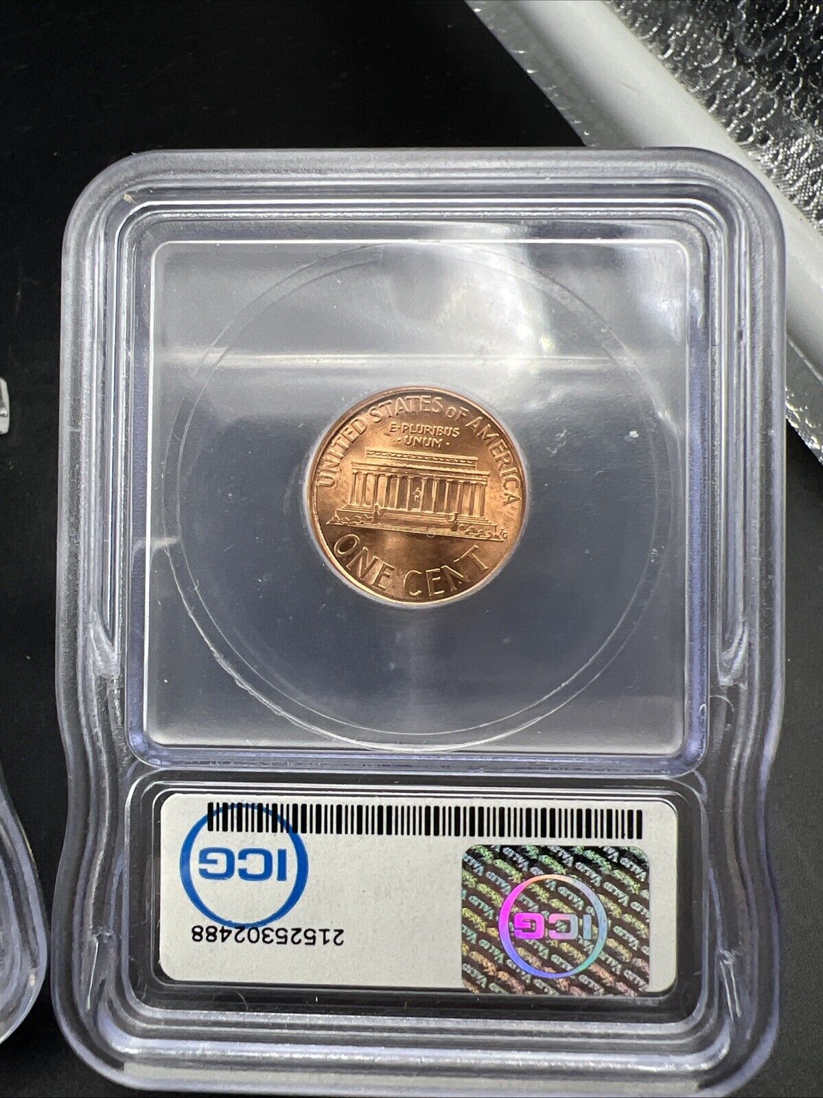 2 Consecutive Serial # 2000 Lincoln Memorial Cent 1c Broadstrike Error ICG BU