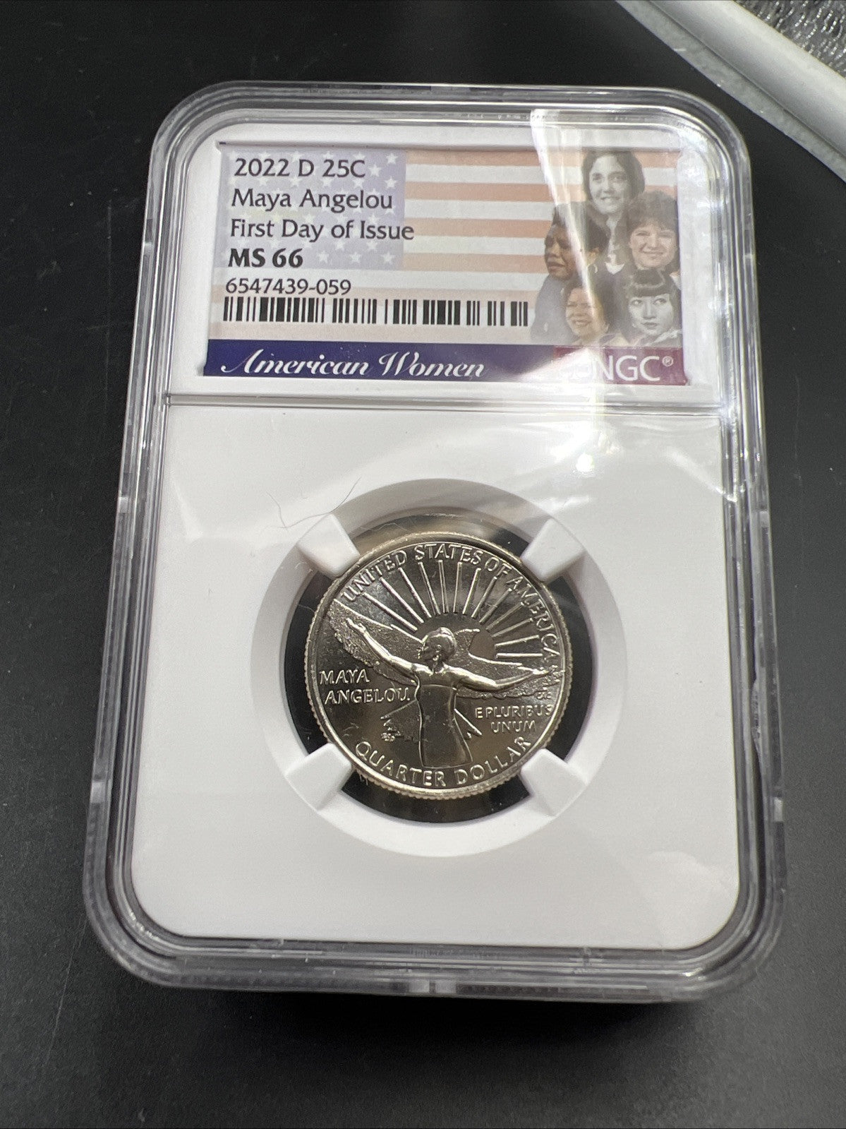 2022 D 25c Maya Angelou Women's Quarter Coin NGC MS66 Gem BU Certified