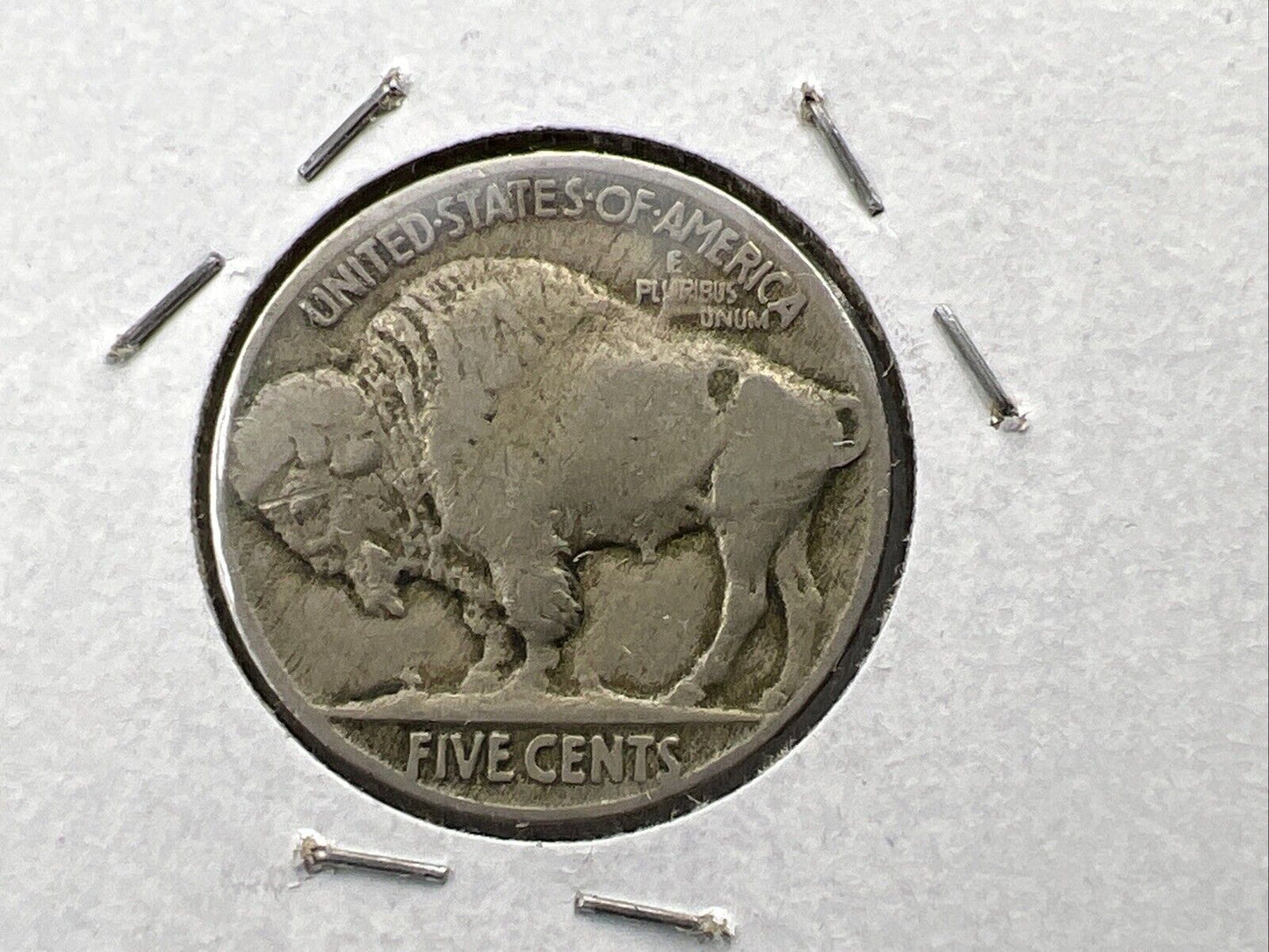 1919 P 5c Buffalo Nickel Coin FS-401 Two Feathers Variety Choice Fine / VF Circ