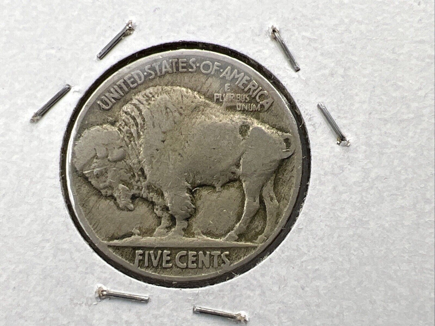 1919 P 5c Buffalo Nickel Coin FS-401 Two Feathers Variety Choice Fine / VF Circ