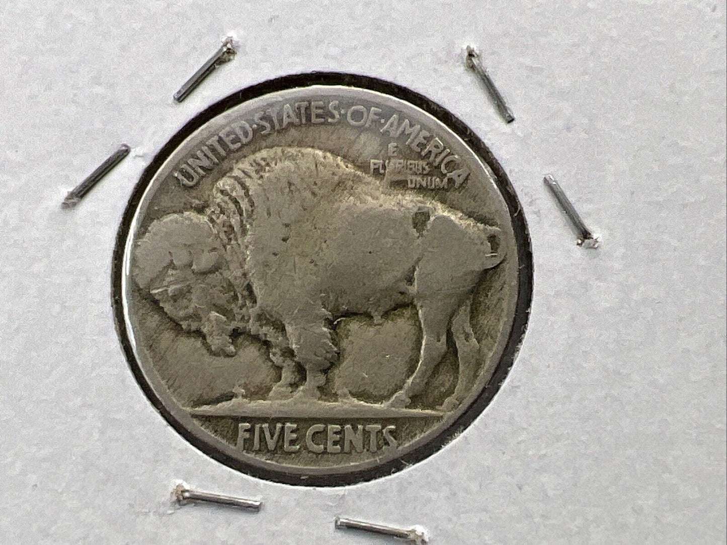 1919 P 5c Buffalo Nickel Coin FS-401 Two Feathers Variety Choice Fine / VF Circ