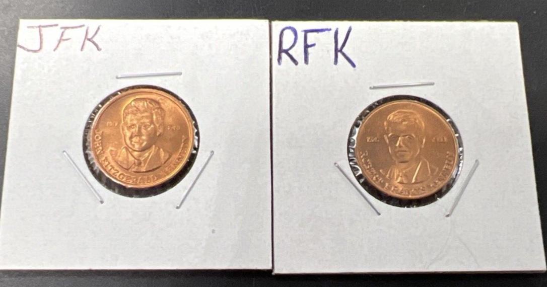 JFK & RFK Token / Small Size Bronze Medallion Coin Set