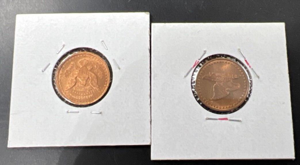 JFK & RFK Token / Small Size Bronze Medallion Coin Set