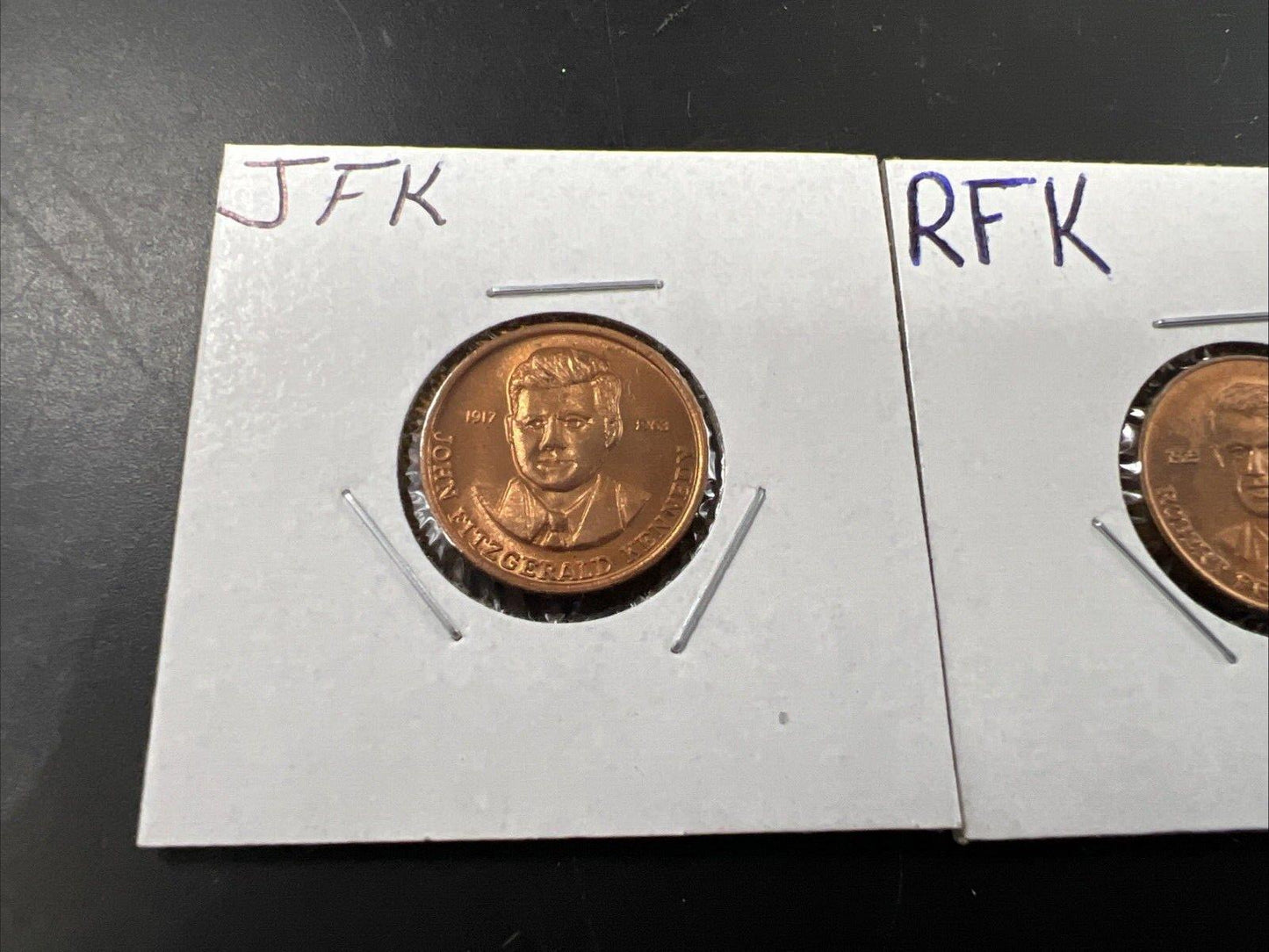 JFK & RFK Token / Small Size Bronze Medallion Coin Set