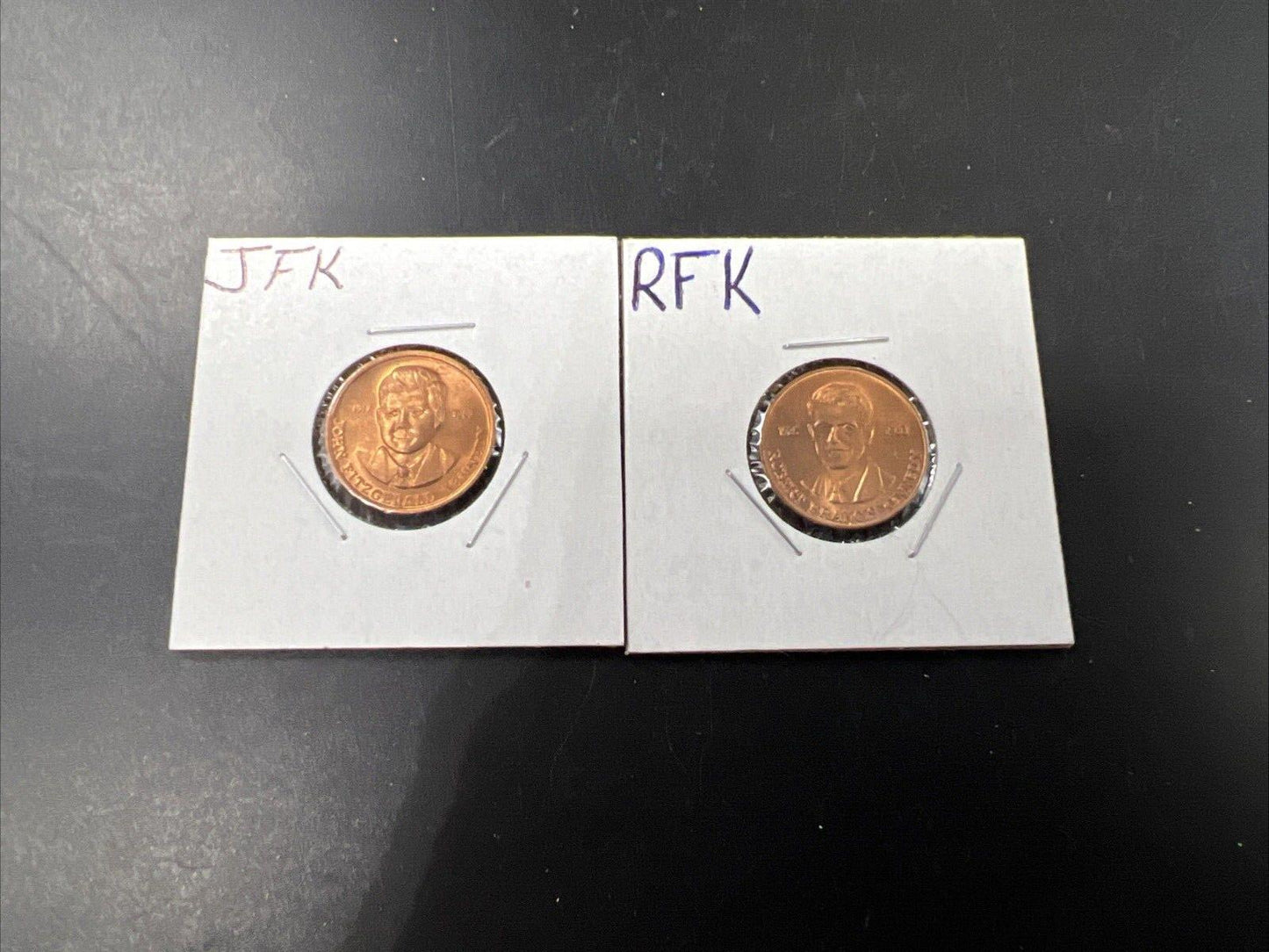 JFK & RFK Token / Small Size Bronze Medallion Coin Set