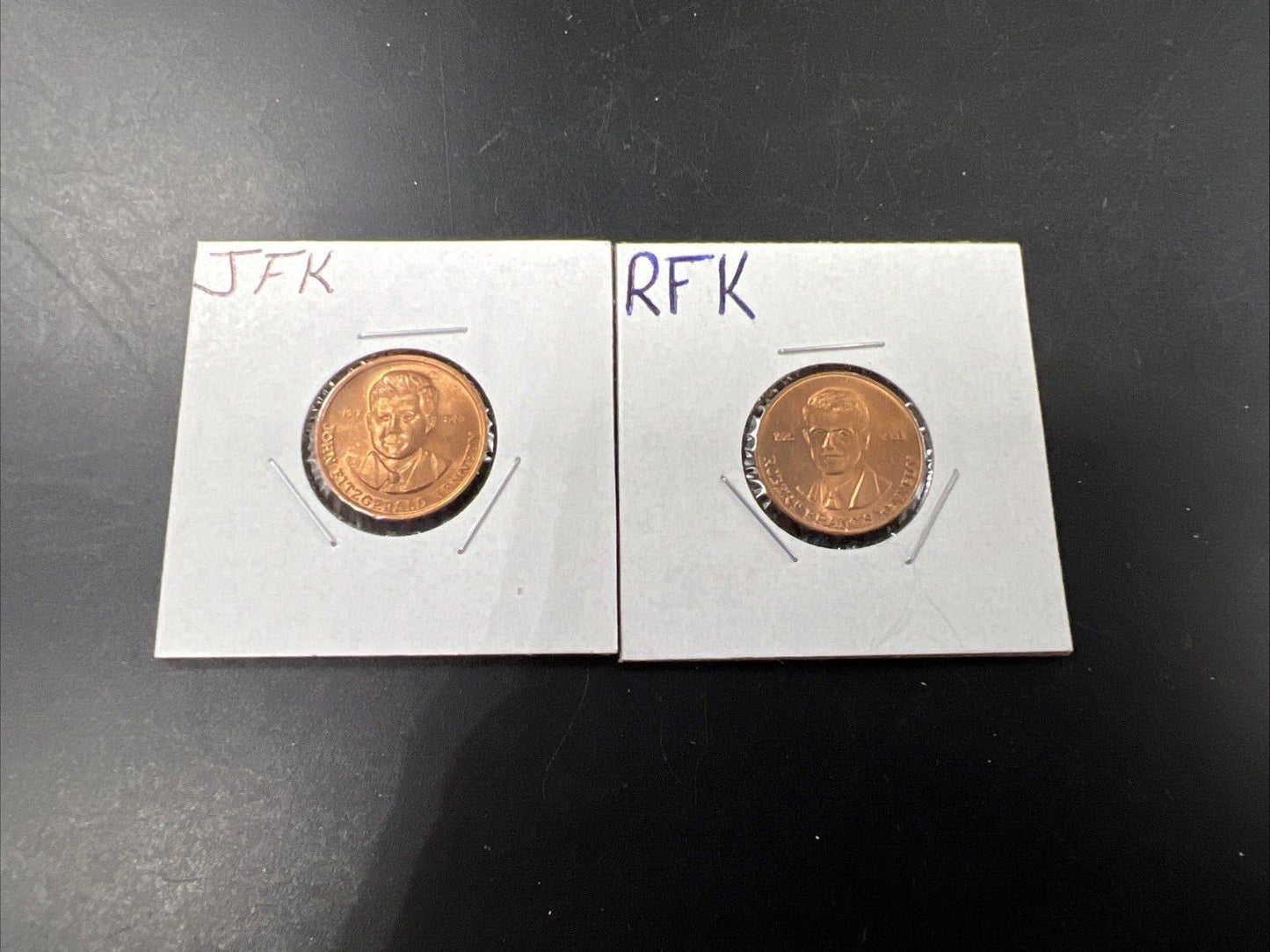 JFK & RFK Token / Small Size Bronze Medallion Coin Set
