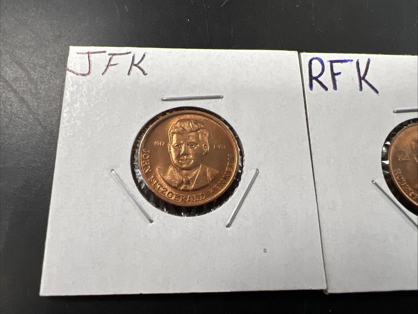 JFK & RFK Token / Small Size Bronze Medallion Coin Set