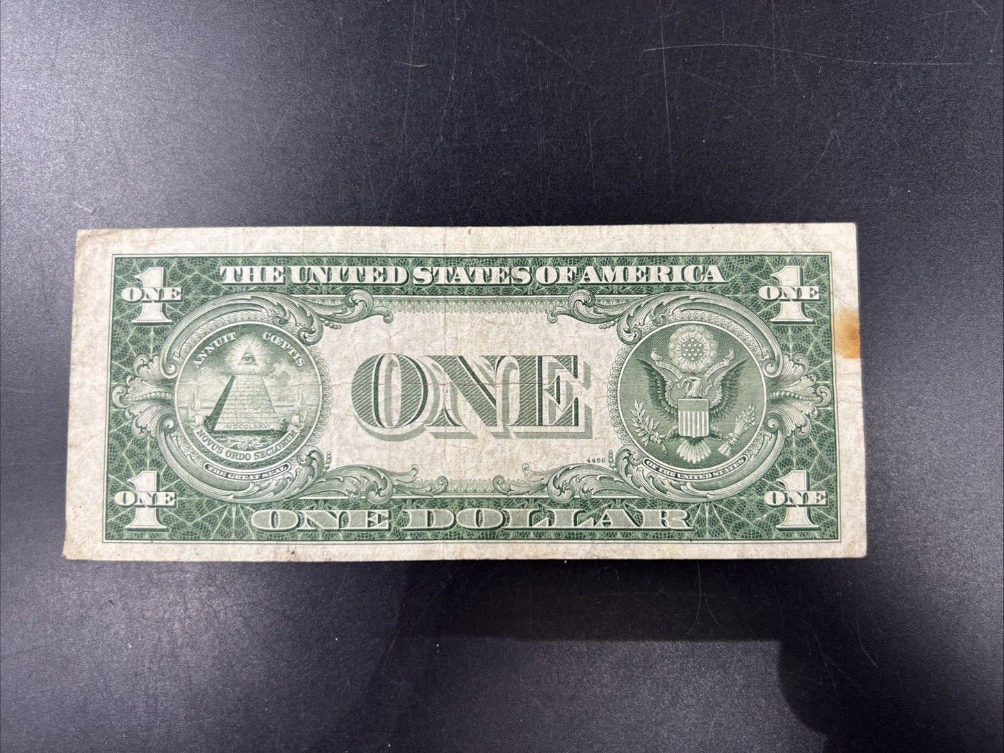 1935 C $1 One Dollar Blue Seal Silver Certificate Devil's Serial Number VG Circ