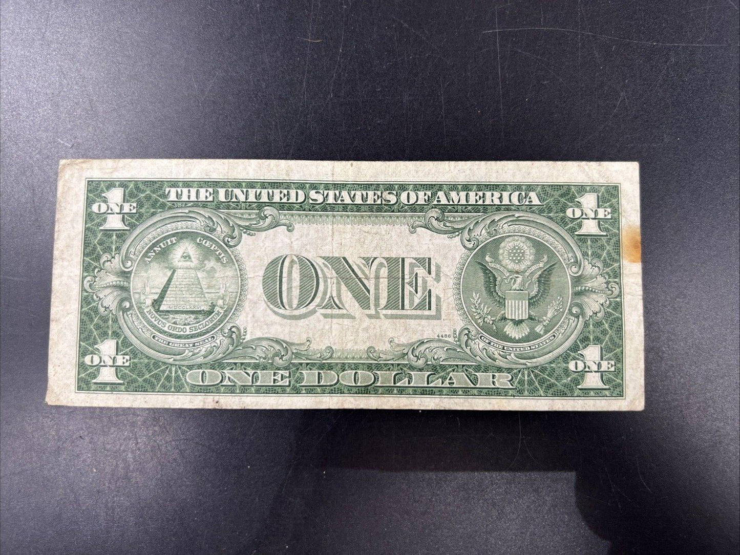 1935 C $1 One Dollar Blue Seal Silver Certificate Devil's Serial Number VG Circ