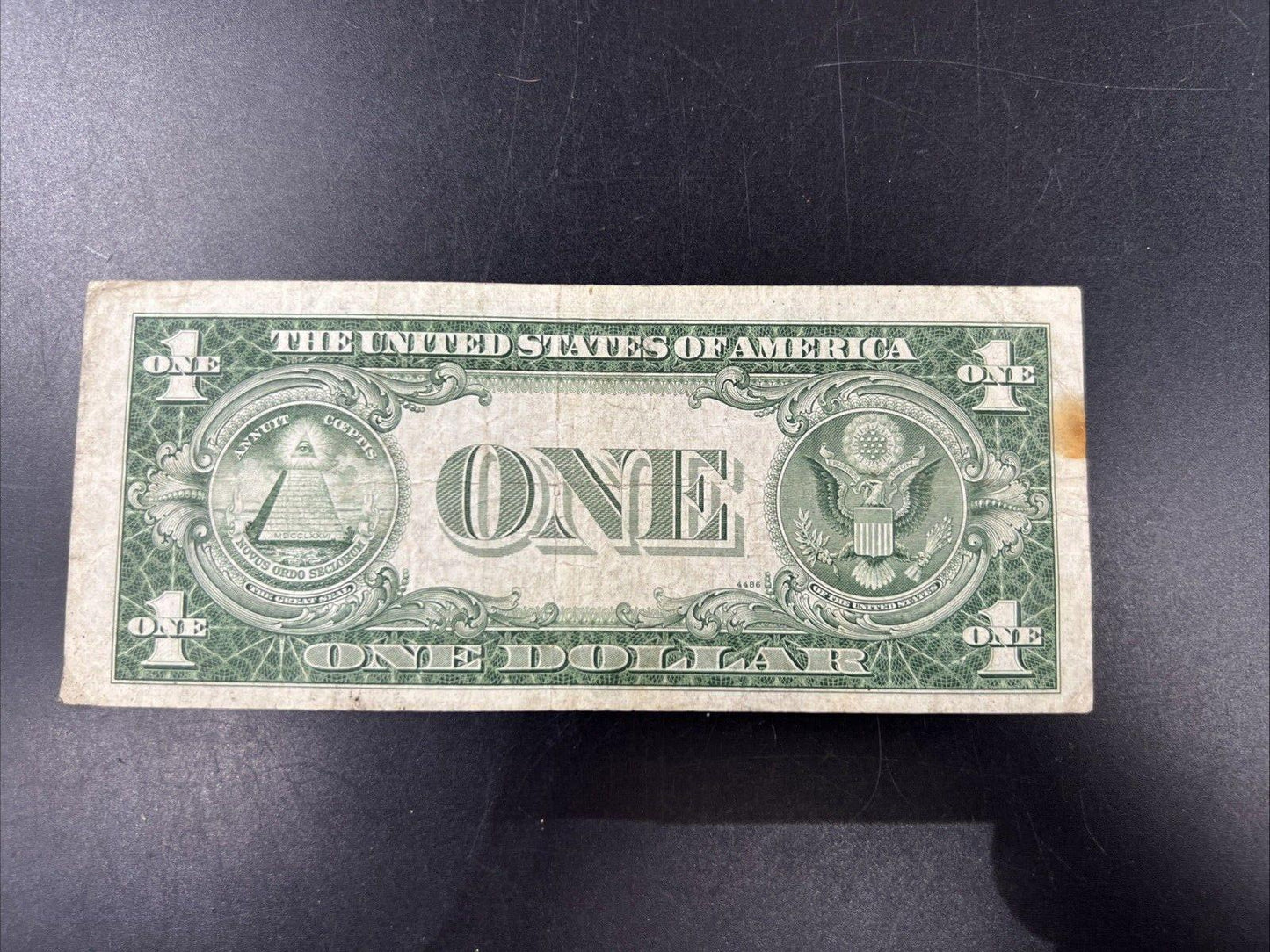 1935 C $1 One Dollar Blue Seal Silver Certificate Devil's Serial Number VG Circ