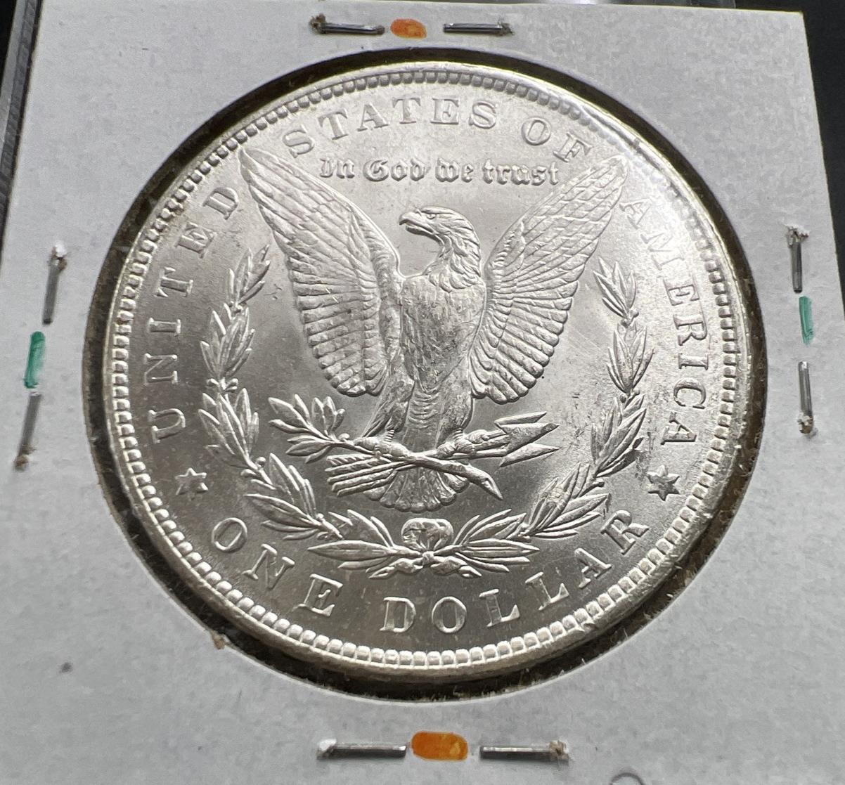1890 P $1 Morgan silver Dollar Coin Choice BU UNC