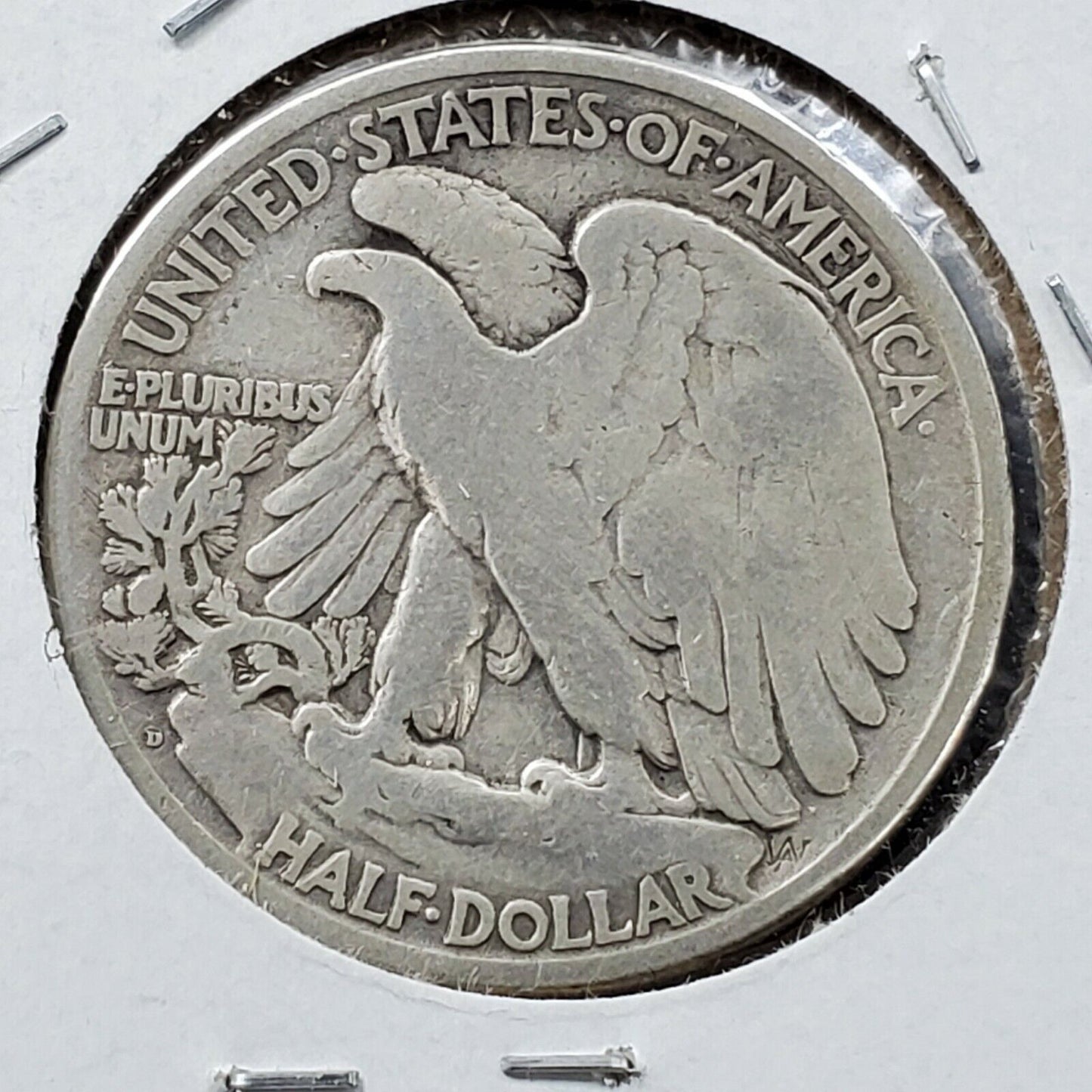 1917 D REV Walking Liberty Silver Eagle Half Dollar Coin Choice Fine / VF