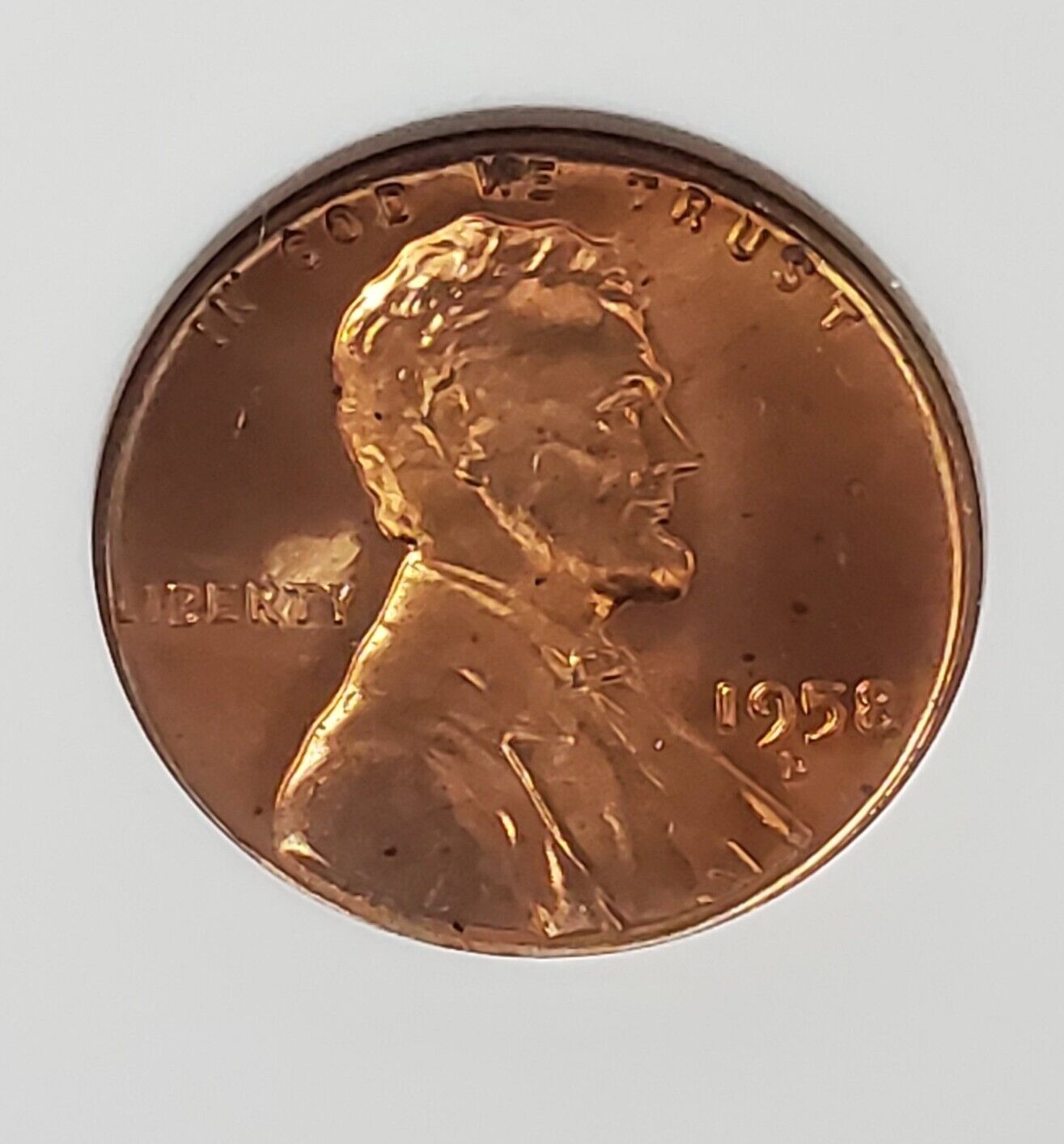 1958 D Lincoln Wheat Cent Penny Variety ANACS MS65 RED BREEN-2225