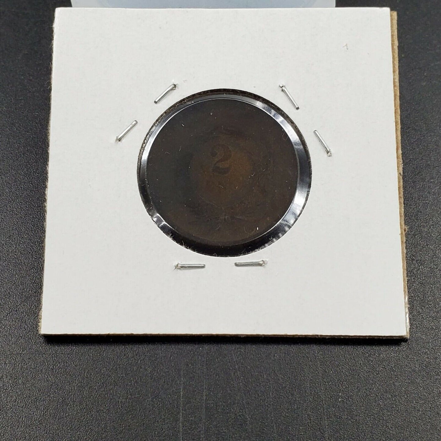 1864 P 2C Two Cent Copper Coin Piece AG About Good / Fair Large Motto