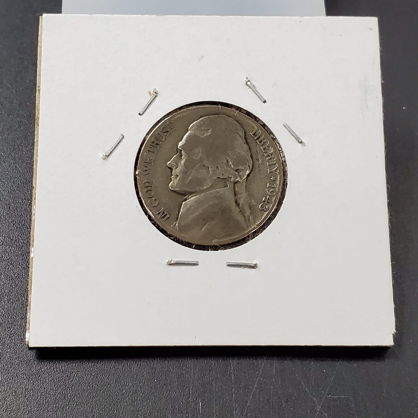 1943 P P/P Jefferson Silver War Nickel Variety Coin RPM Circulated Condition #3