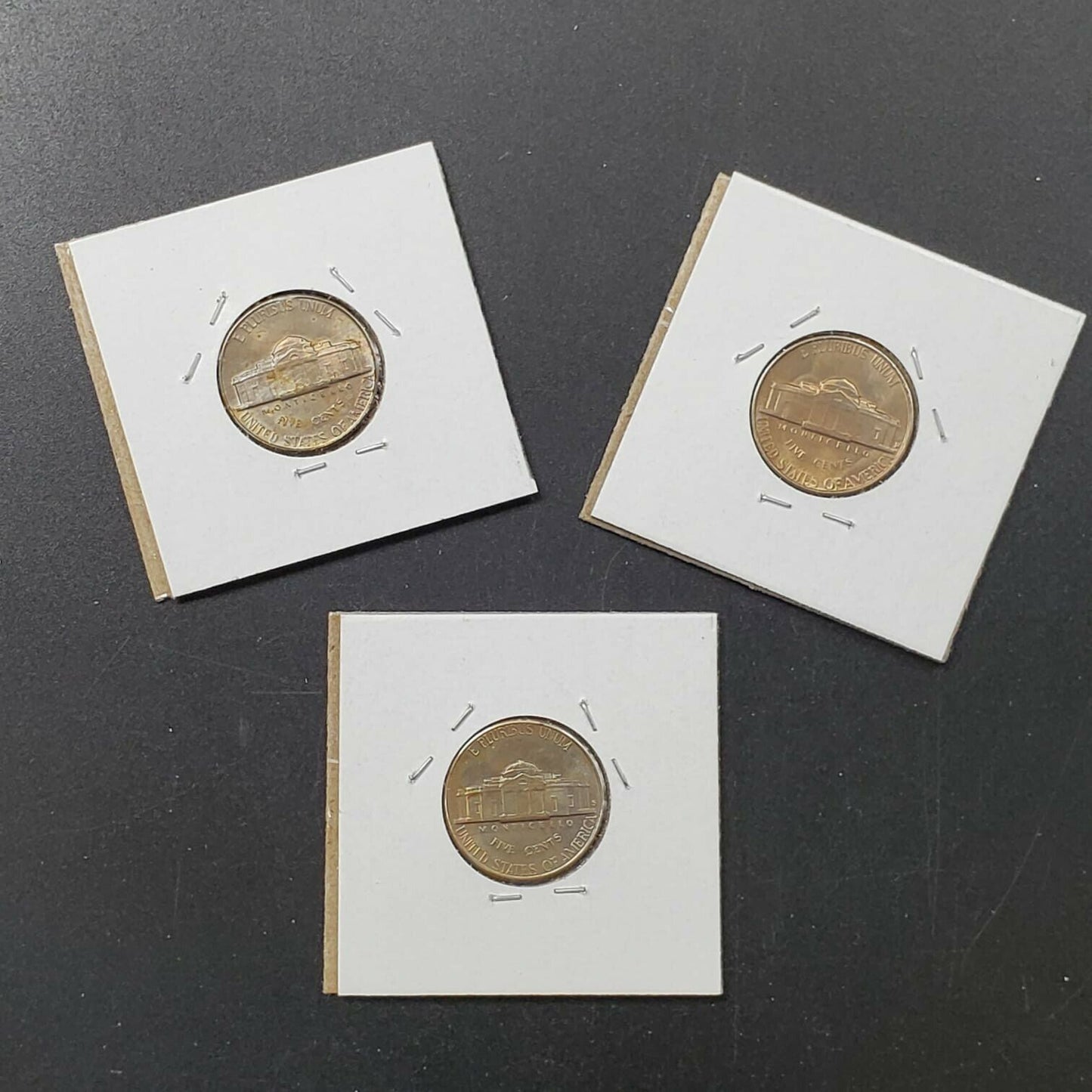 ESTATE LOT 3 EARLY CH AU TO GEM BU JEFFERSON NICKEL 5C COINS NICE TONING TONER 4
