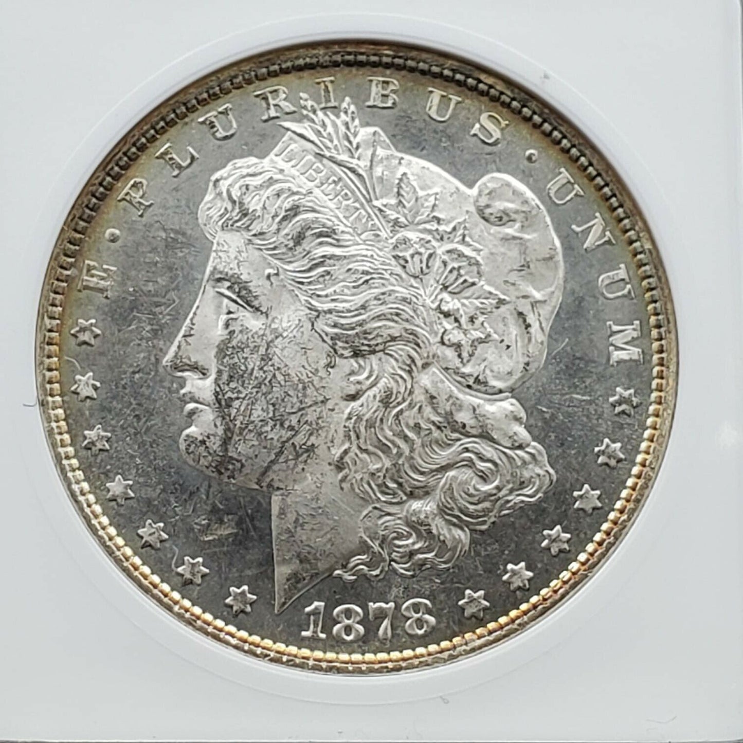 1878 P 8TF Morgan Silver Dollar Variety Coin ANACS MS60 PL PROOF LIKE VAM-2 Vam