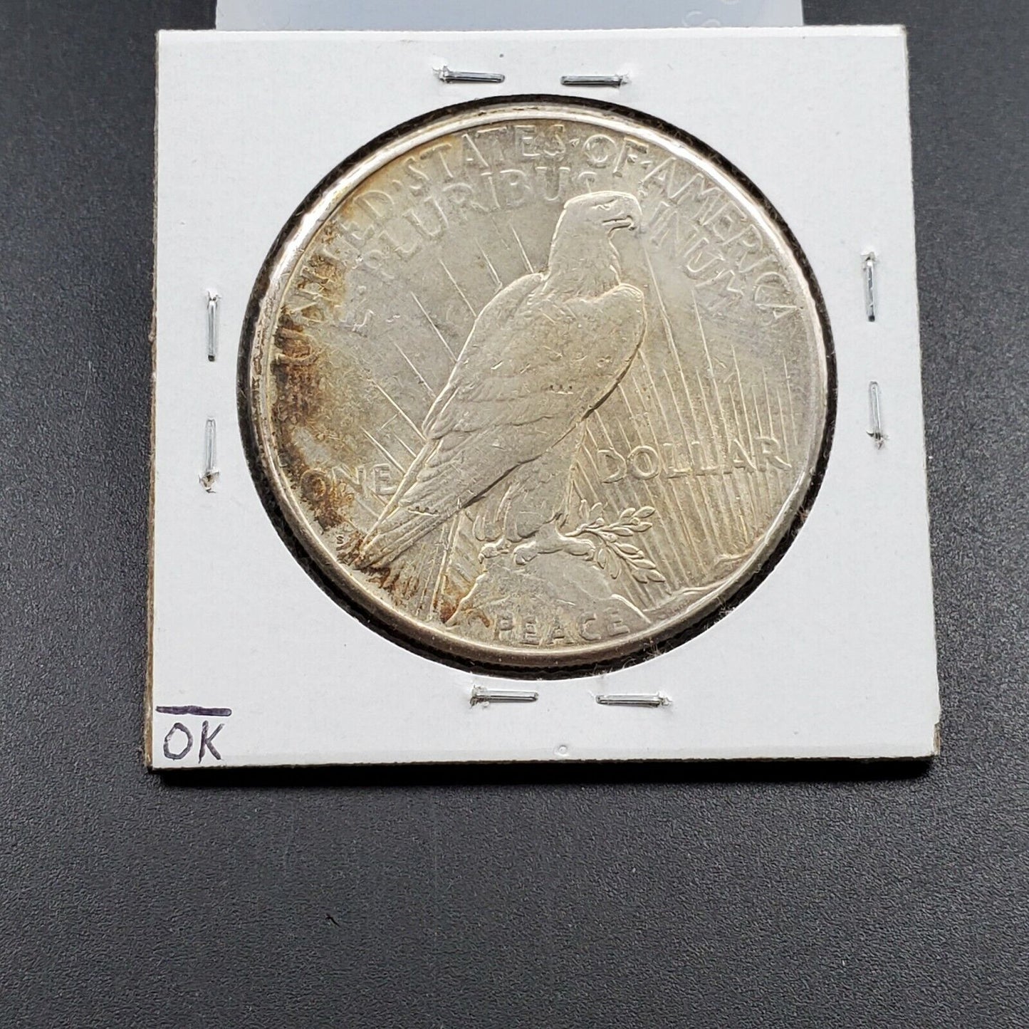 1922 S Peace 90% Silver Eagle Dollar Coin Neat Toning XF EF Extra Fine
