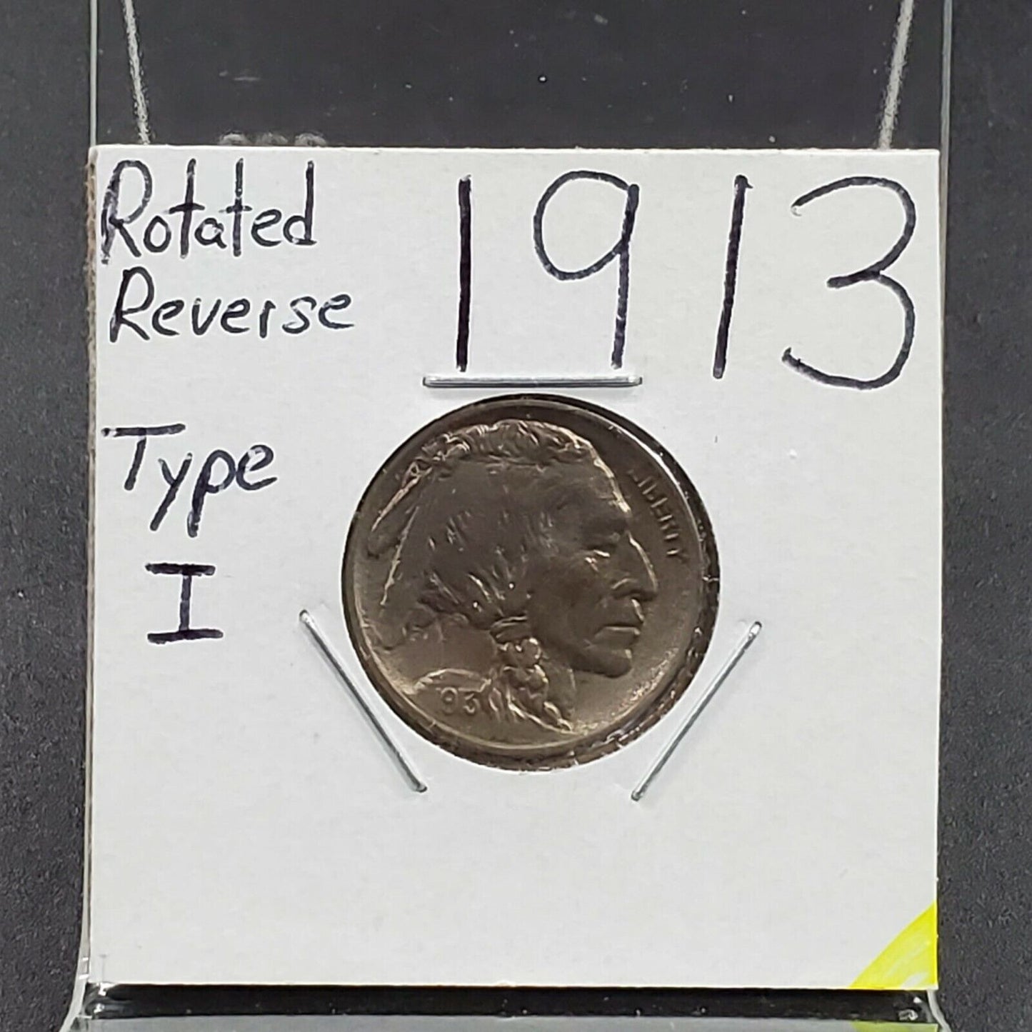1913 P Buffalo Indian Head Nickel 5c Coin Choice AU About UNC Rotated Die 15%