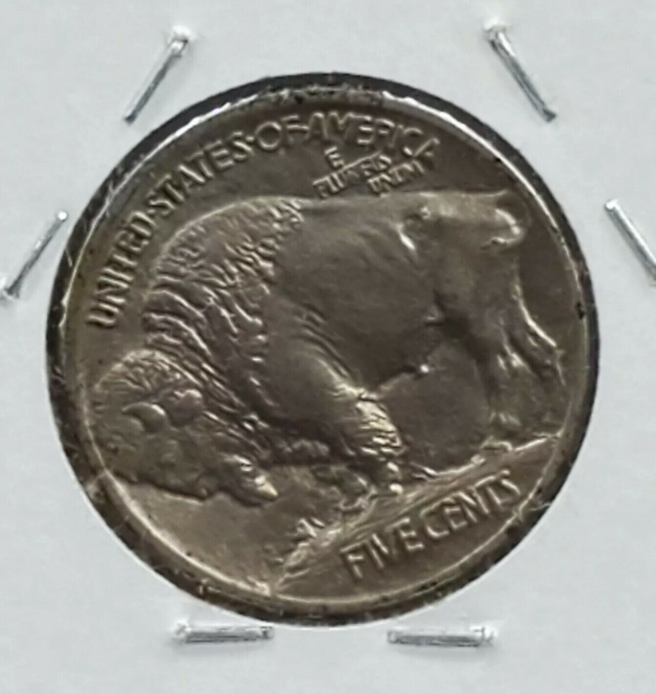 1913 P Buffalo Indian Head Nickel 5c Coin Choice AU About UNC Rotated Die 15%