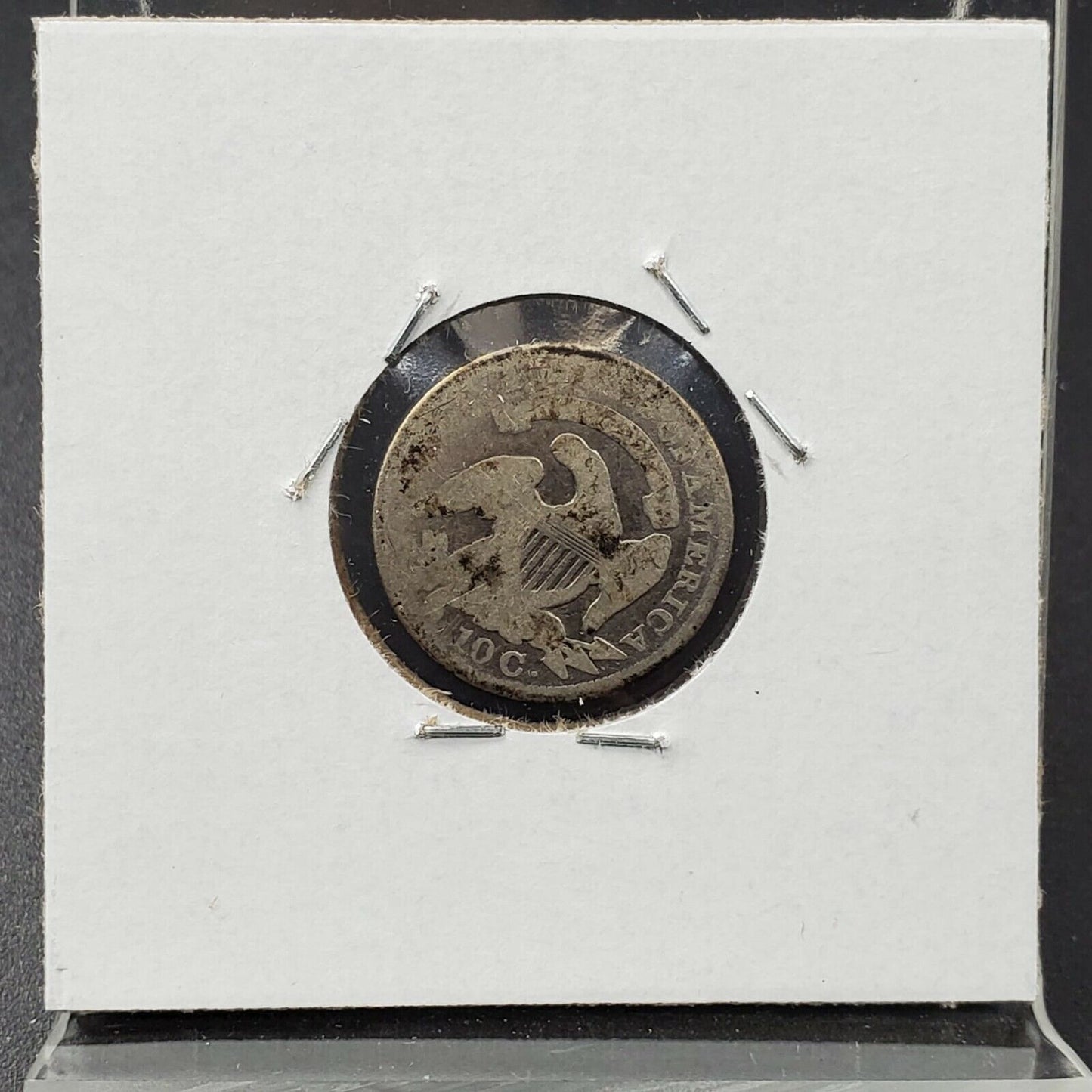 1830 10C Capped Bust Dime Average AG About Good Antique Silver Coin US