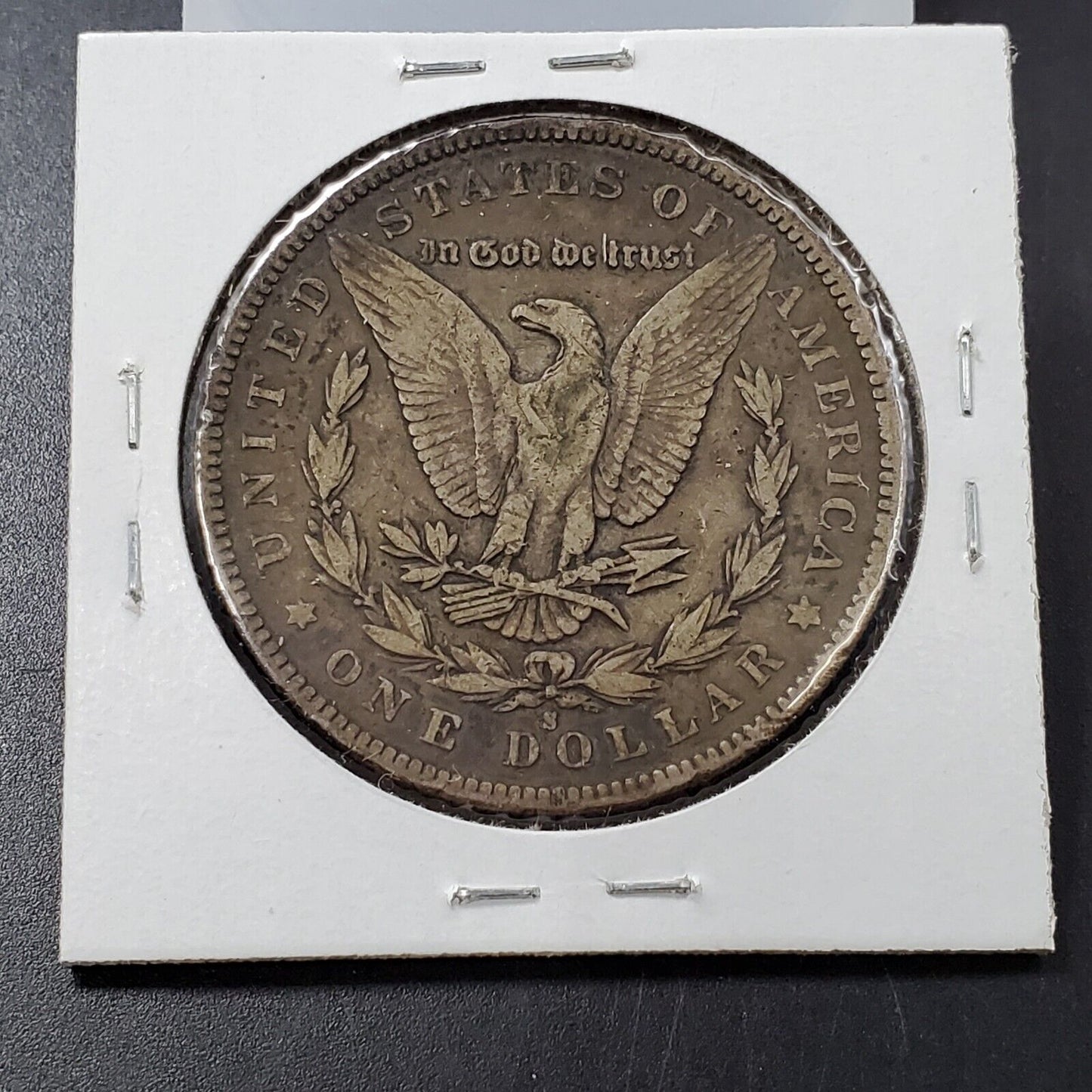 1892 S Morgan Eagle Silver Dollar Coin Choice VF Very Fine Detail w/ rim nick