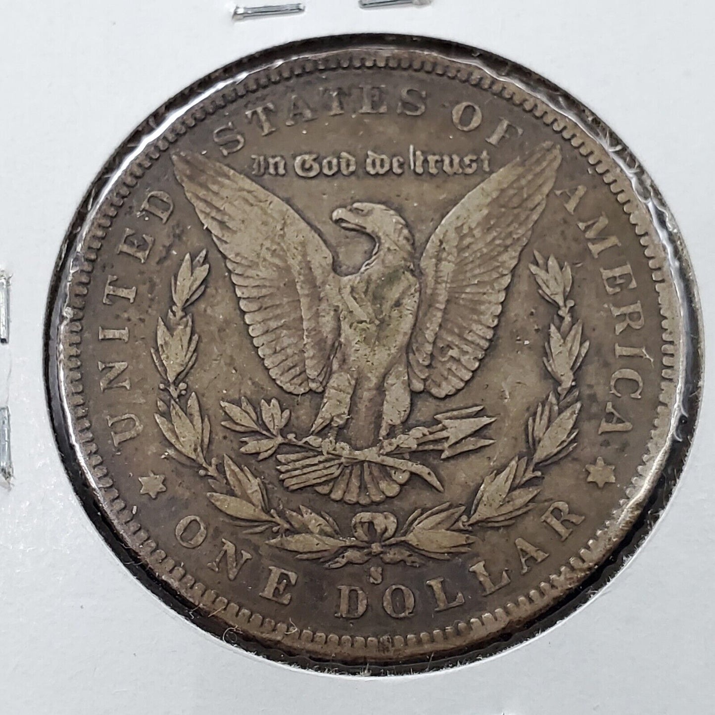 1892 S Morgan Eagle Silver Dollar Coin Choice VF Very Fine Detail w/ rim nick