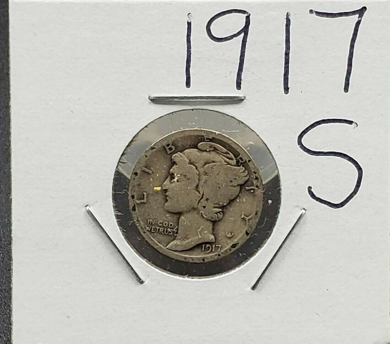 1917 S Mercury Dime Silver Coin Good / VG RobinsonsCoinTown Combo Ship Discount
