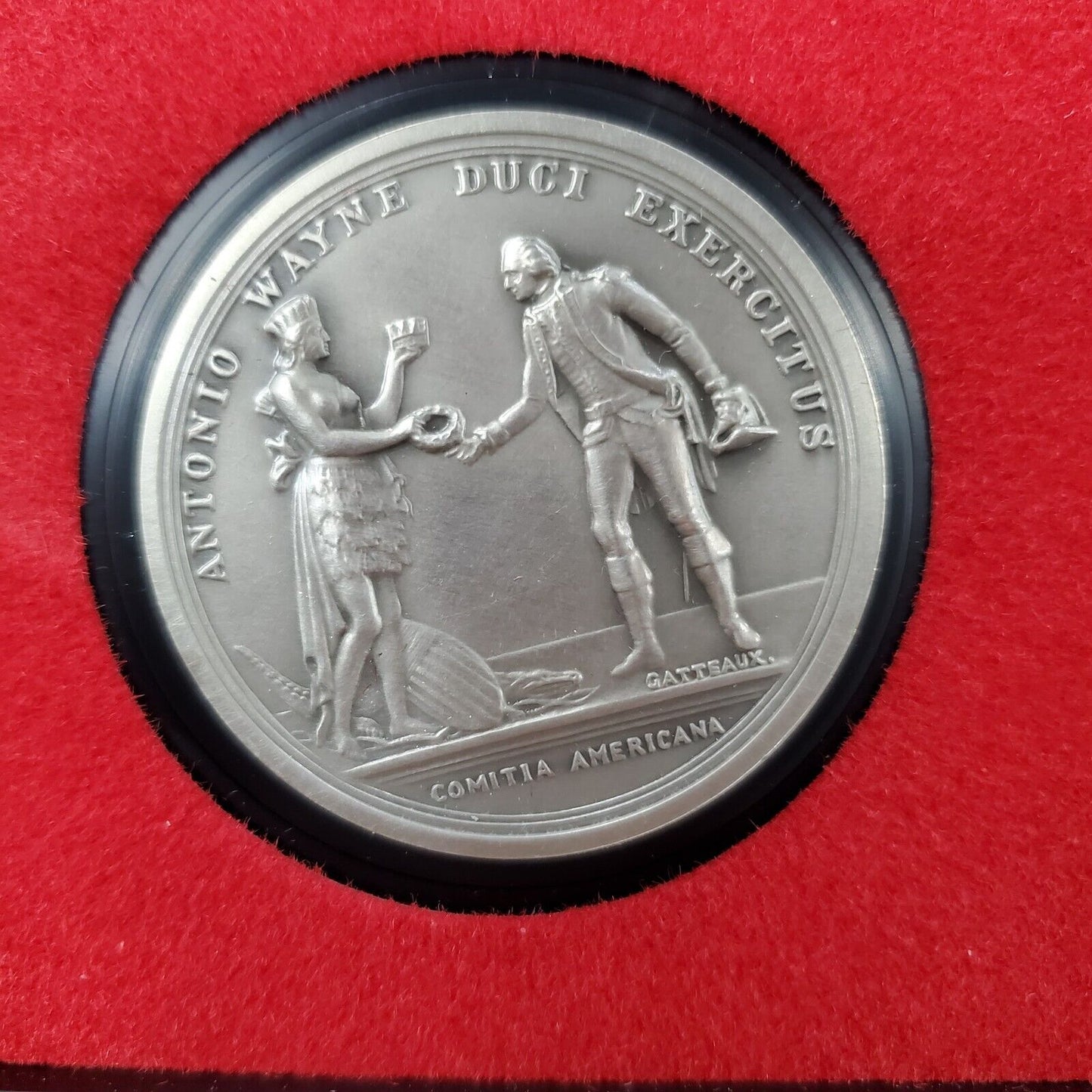 General Anthonu Wayne America First Medals - U.S. Mint Pewter with Display Case