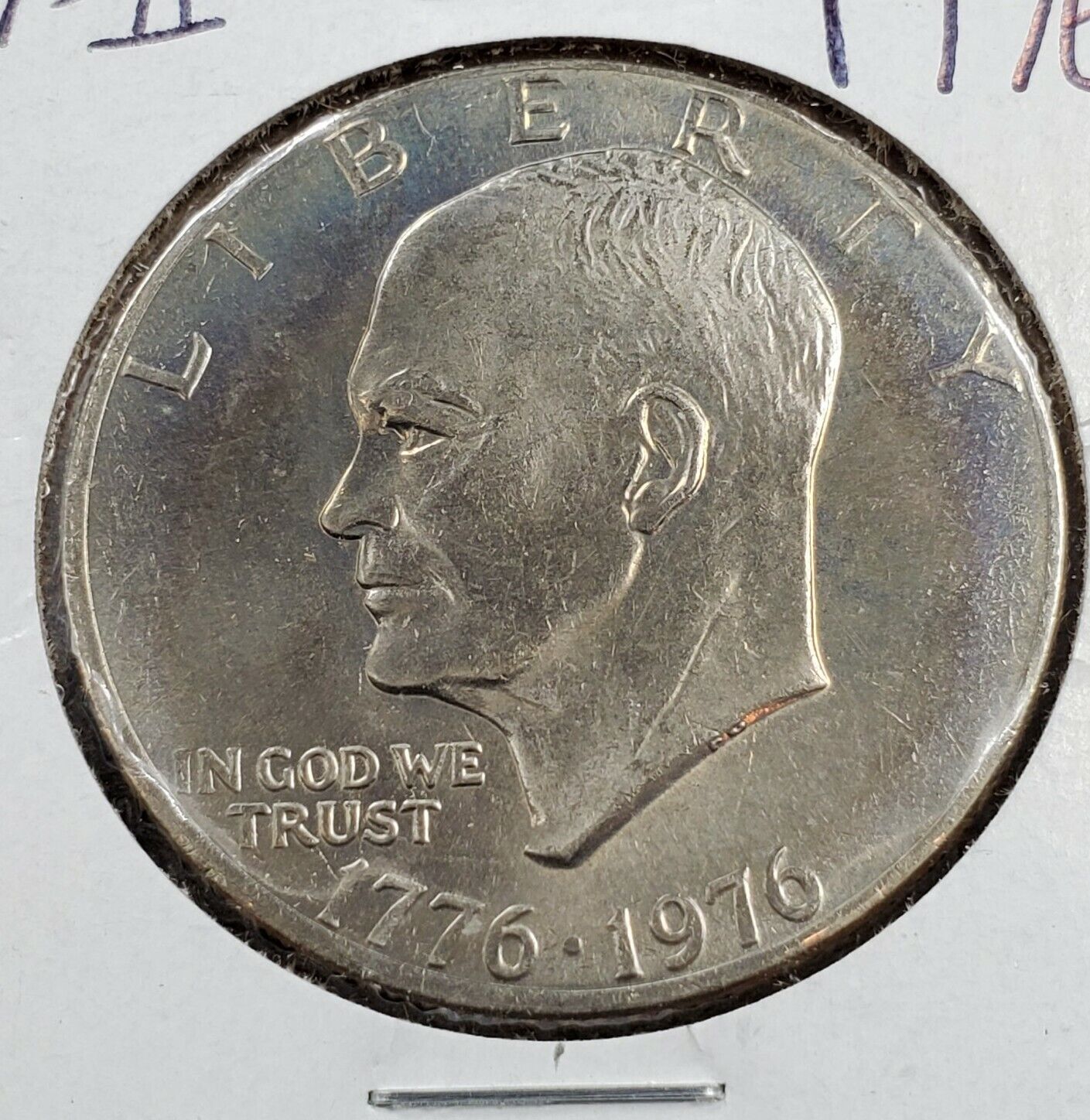 1976 P Type 2 Ike Eisenhower Clad Dollar Coin PQ GEM BU UNC NEAT TONING