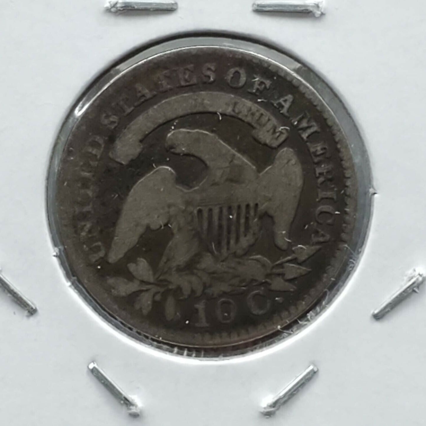1827 P Capped Bust Silver Dime Coin Choice CH VG Very Good Circulated