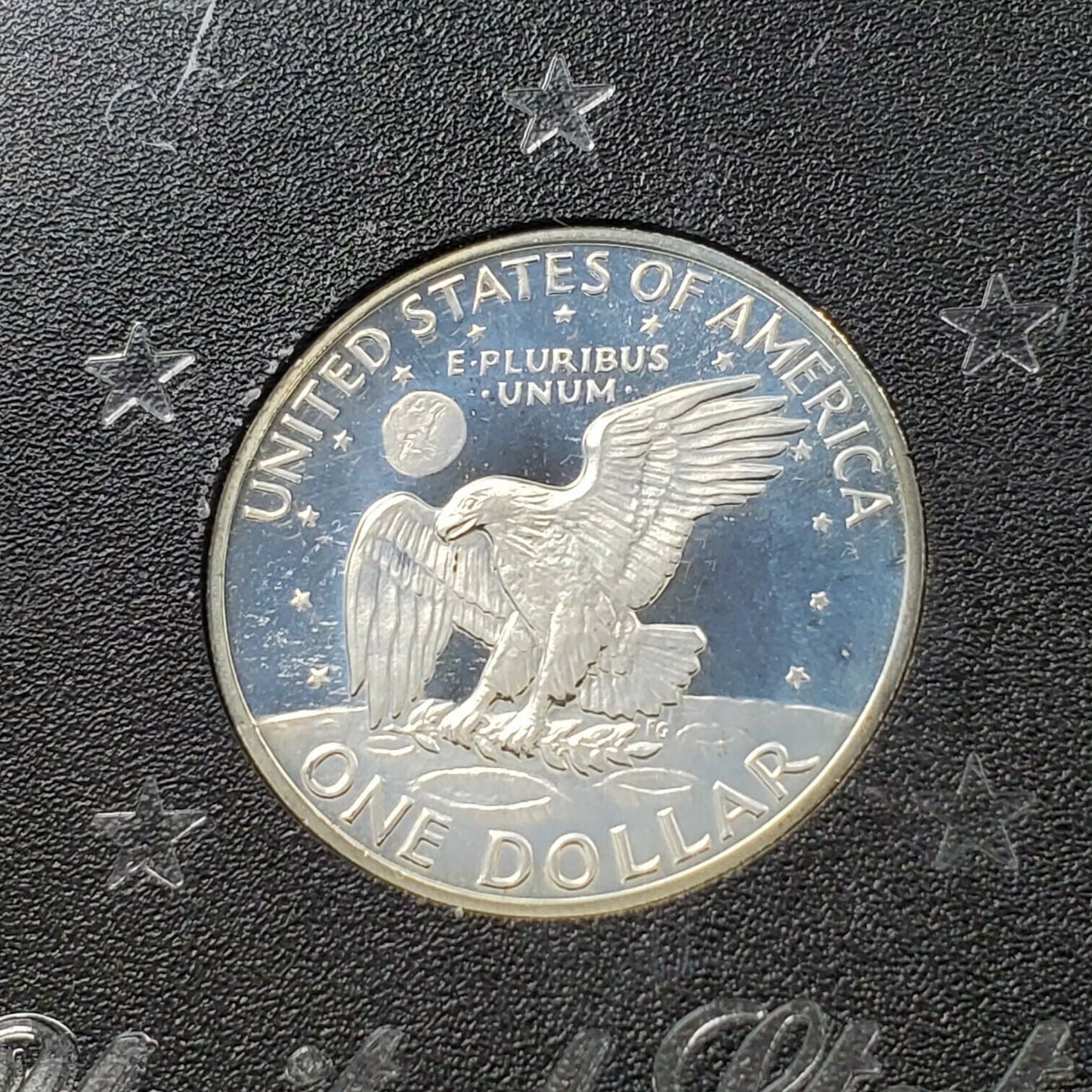 1971 S $1 Eisenhower Brown Ike 40% Proof Silver Dollar DCAM NICE COIN NICE CASE